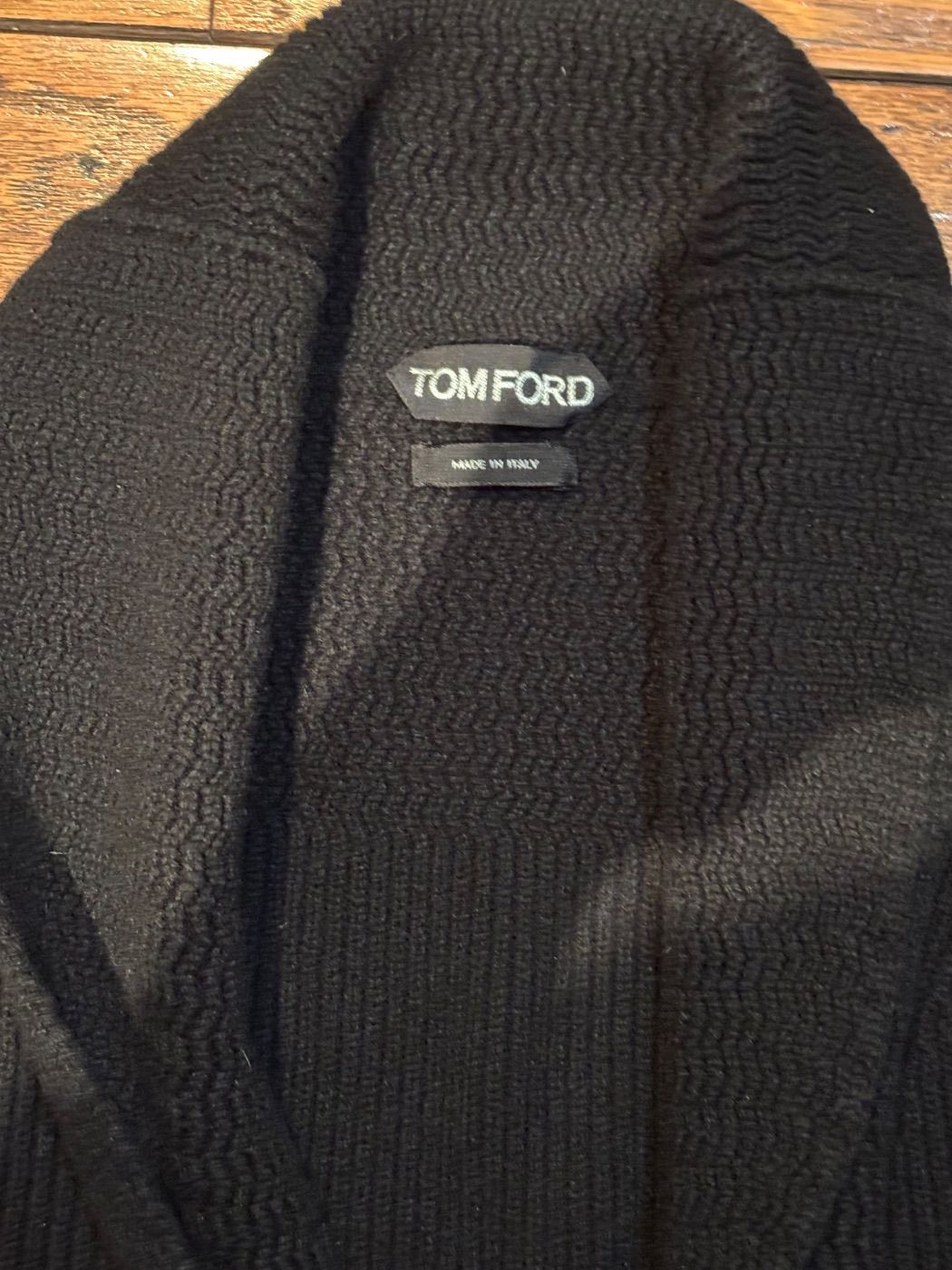 Tom Ford Tom Ford Shawl Collar Cardigan Black Size 54 Size US L / EU 52-54 / 3 - 6 Thumbnail