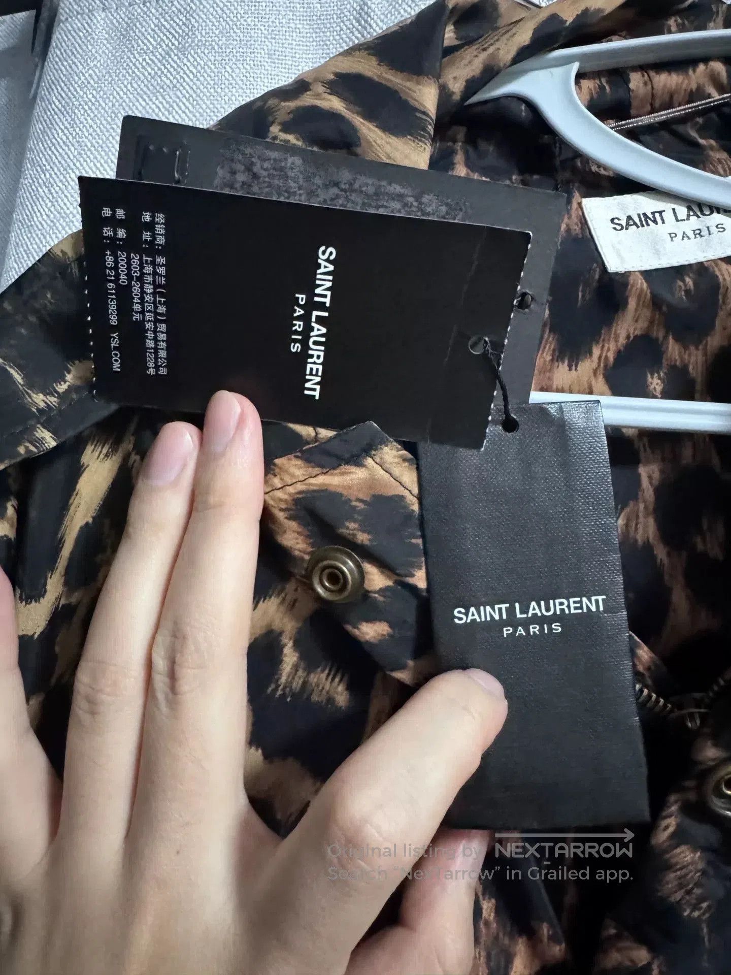 Saint Laurent Paris SAINT LAURENT Leopard Print Hooded Jacket. Size US M / EU 48-50 / 2 - 5 Thumbnail