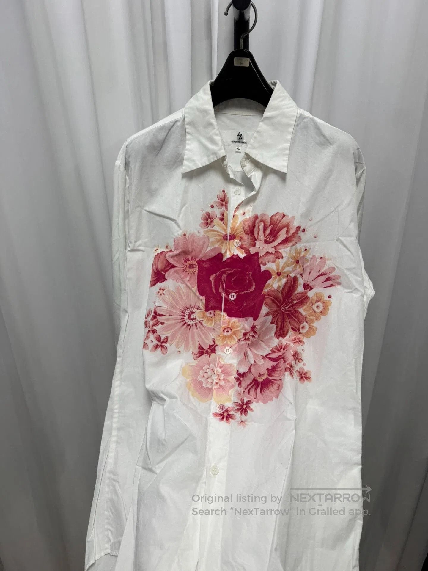 Yohji Yamamoto Yohji Yamamoto 90s Y's Floral Shirt. Size US XL / EU 56 / 4 - 4 Thumbnail