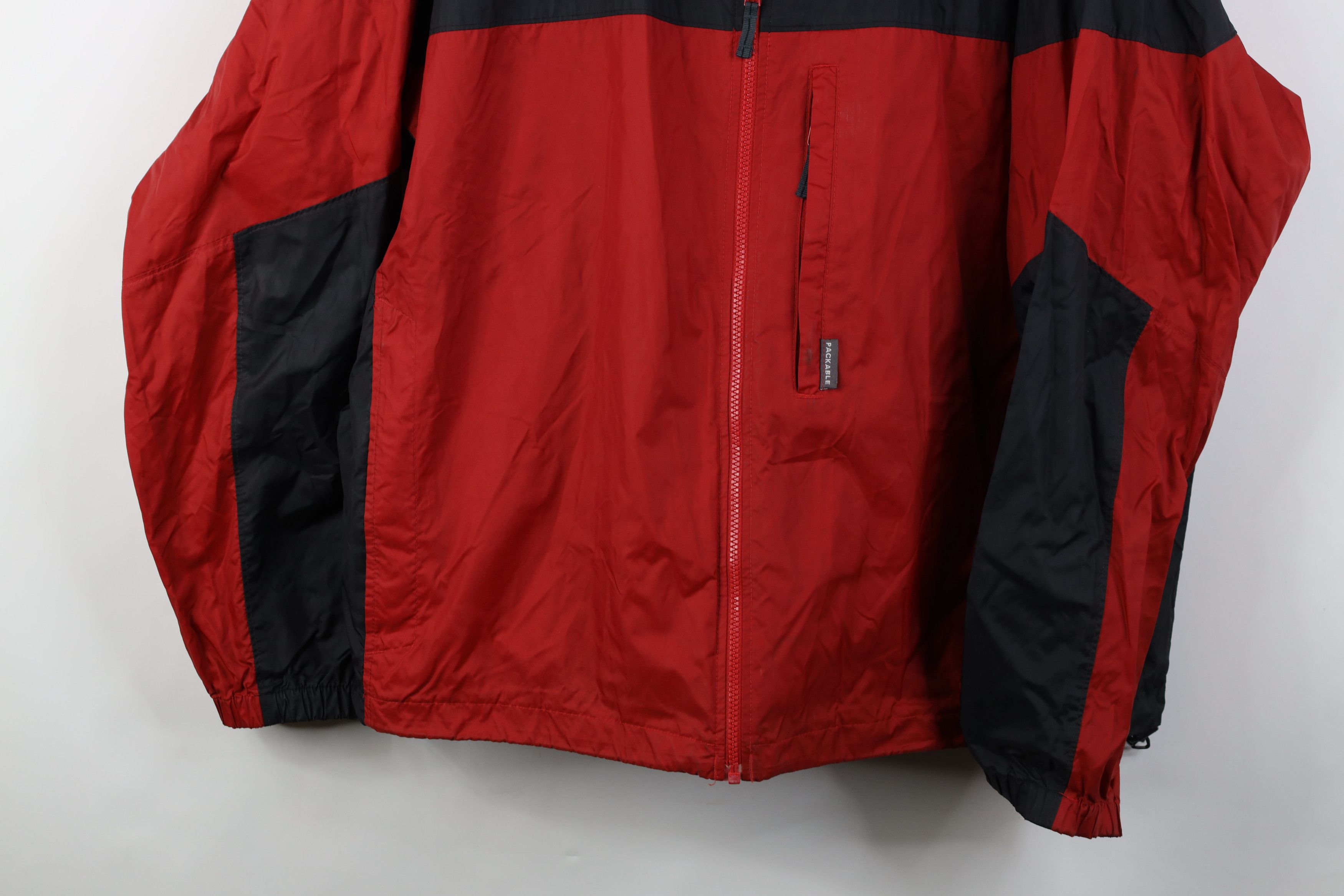 Columbia Vintage Columbia Packable Hooded Rain Windbreaker Jacket Red Size US XXL / EU 58 / 5 - 3 Thumbnail