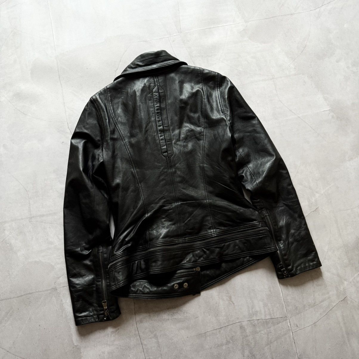 Allsaints Biker Leather Jacket Style Allsaints Avantgarde Opium Size S / US 4 / IT 40 - 8 Thumbnail