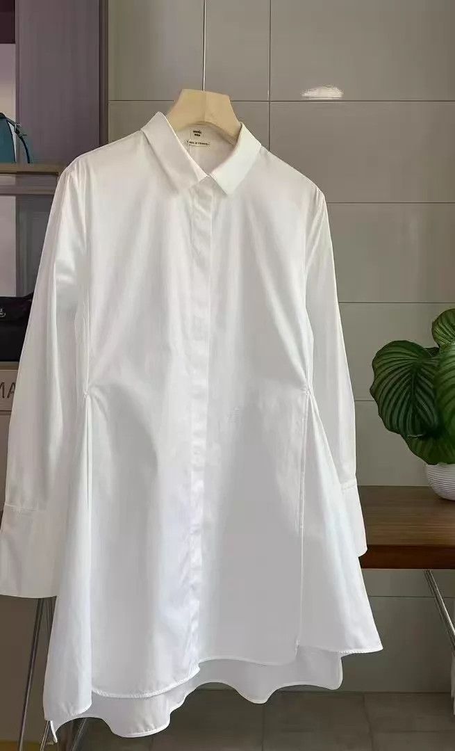 Hermes Hermes long-sleeve mid-length shirt 36, sale R815 Size XS / US 0-2 / IT 36-38 - 1 Thumbnail
