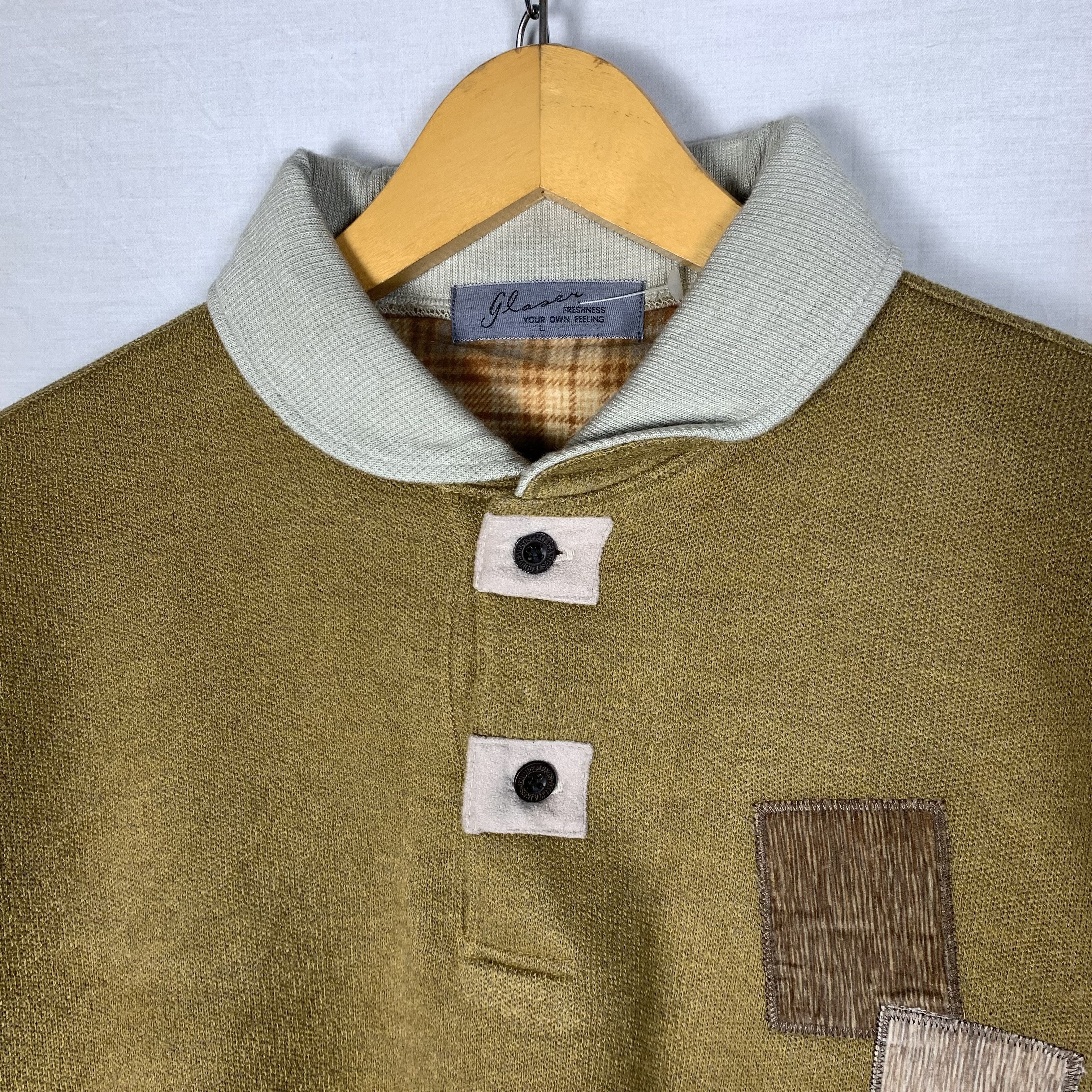 Vintage Vintage Glaser Designer Japanese Brand Collared Sweatshirt Size US S / EU 44-46 / 1 - 5 Thumbnail