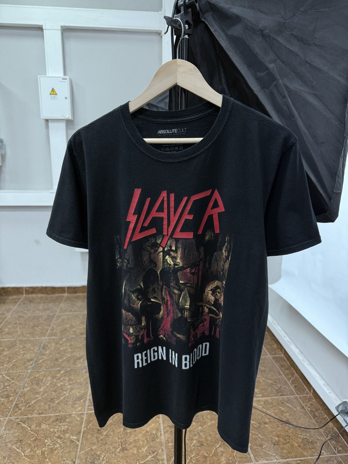 Slayer 🇺🇸 Vintage Y2K Slayer Reign in Blood Thrash Metal T-Shirt Size US L / EU 52-54 / 3 - 1 Thumbnail