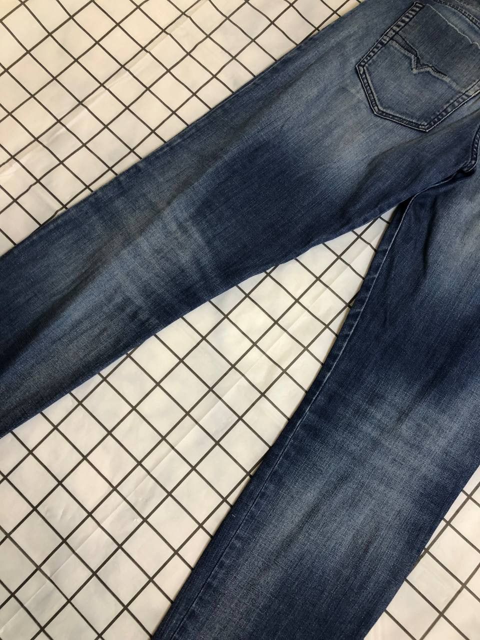 Diesel Diesel D-Bazer Tapered Blue Stretch Jeans Mens Size US 31 - 21 Thumbnail