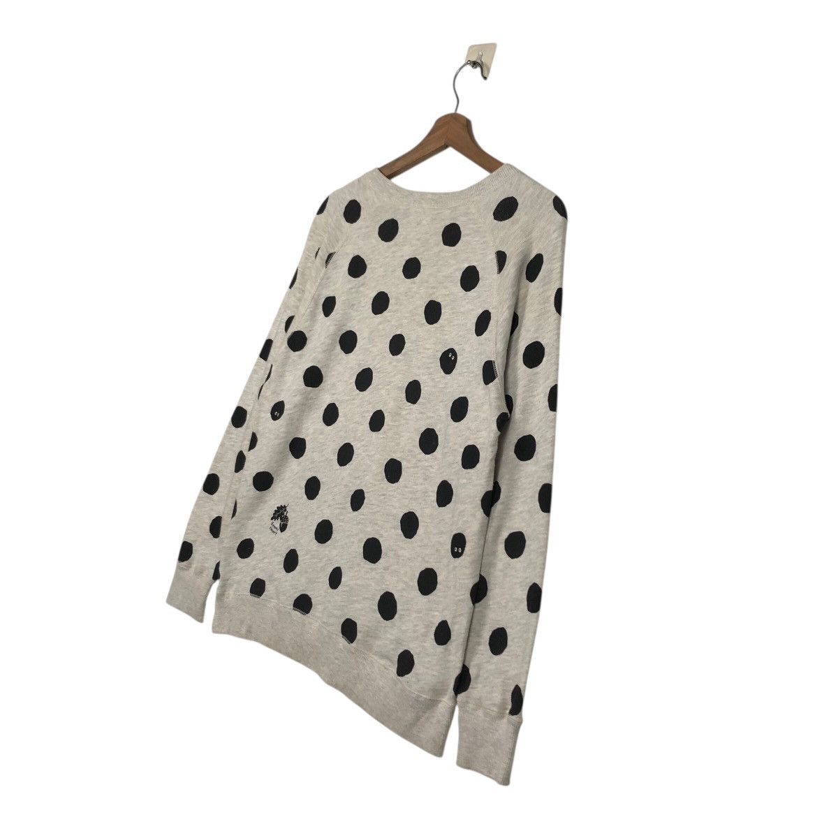 Japanese Brand BEAMS HEART Polka Dot Crewneck Sweatshirt Issey Miyake Size US M / EU 48-50 / 2 - 11 Thumbnail