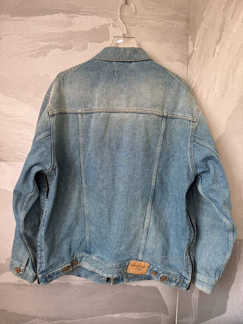 Balenciaga Balenciaga Side Zip Double-Button Denim Jacket Size US XS / EU 42 / 0 - 2 Thumbnail