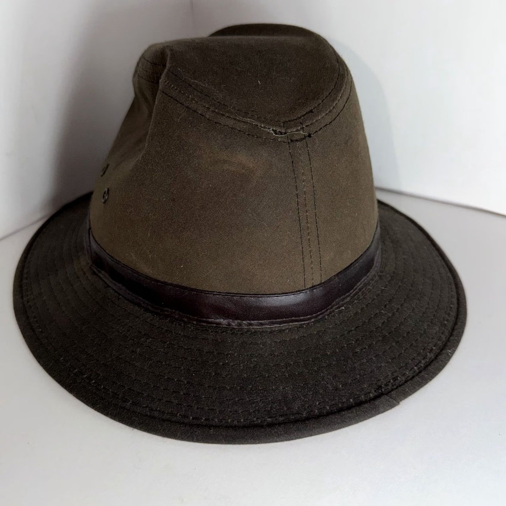 Duluth Trading Company Duluth Trading Bucket Hat Mens Size XL Brown Vented Oil Cloth Hiking Outdoor New Size ONE SIZE - 3 Thumbnail