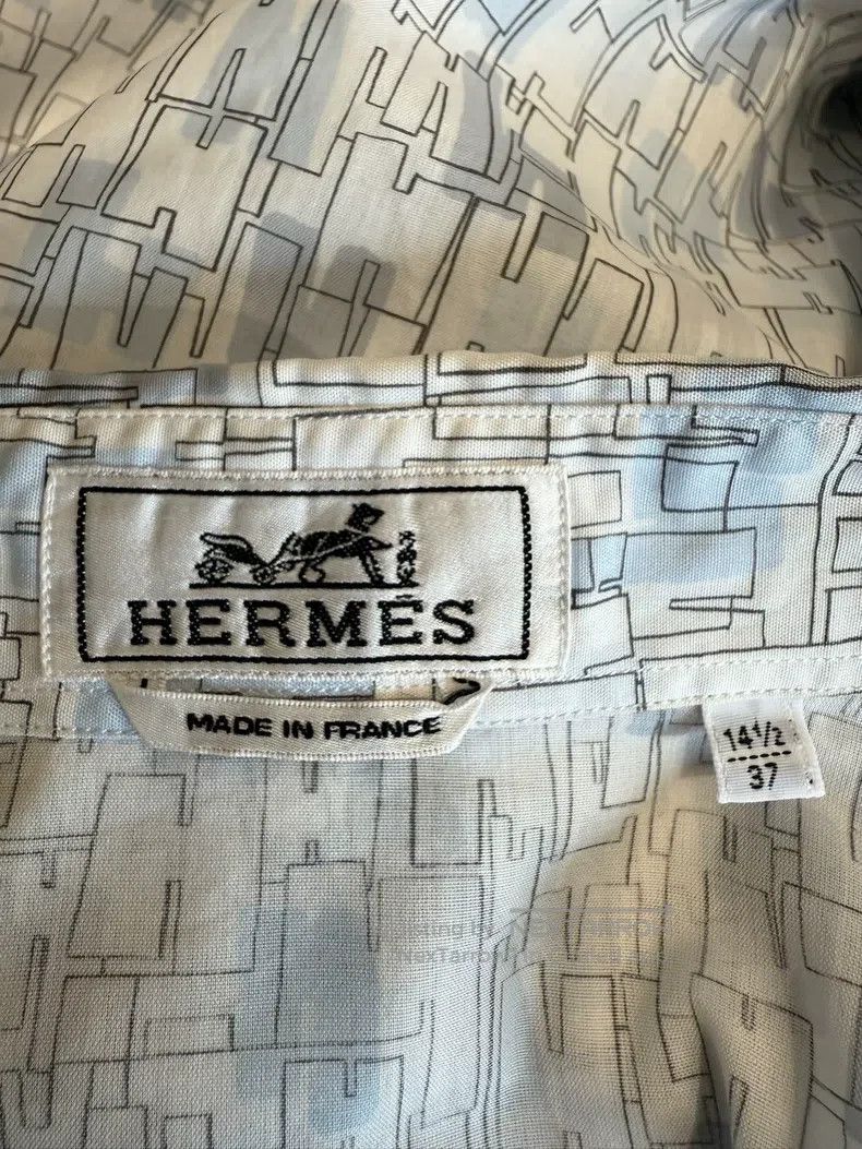 Hermes Hermes size 37 Men's shirt Size US XXS / EU 40 - 4 Thumbnail