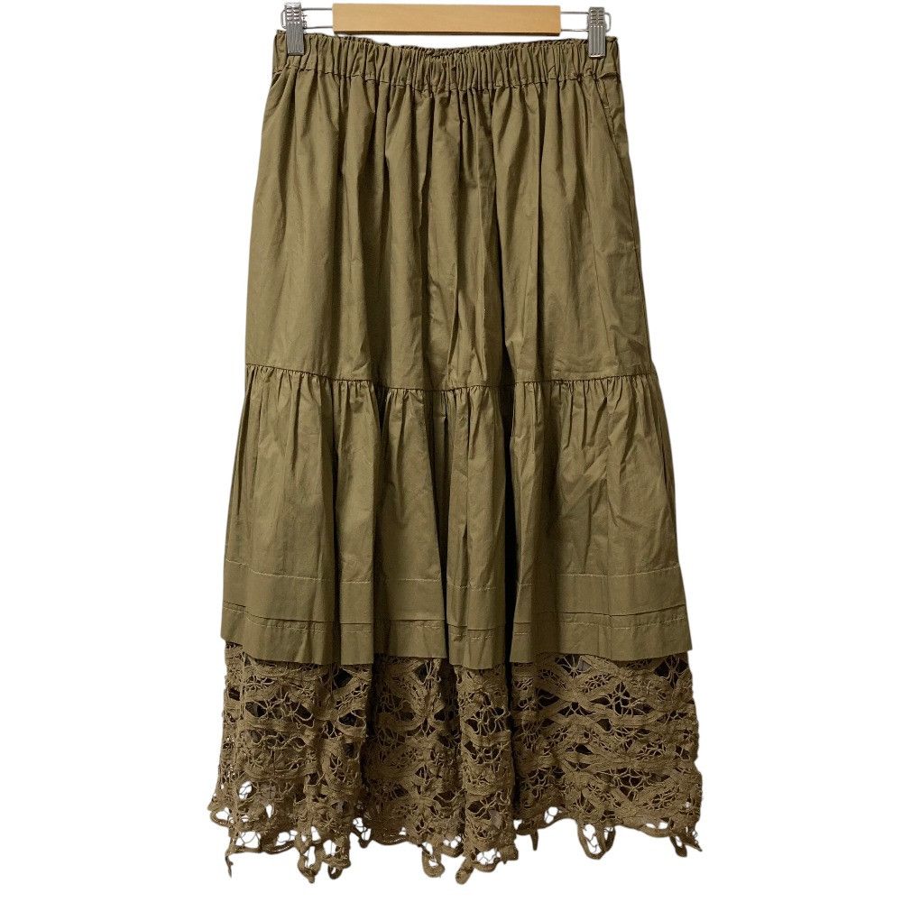 Other Other Cloth&Cross Lace Hem Easy Tiered Skirt Textile Skirts DUTY FREE for USA Size ONE SIZE - 1 Thumbnail