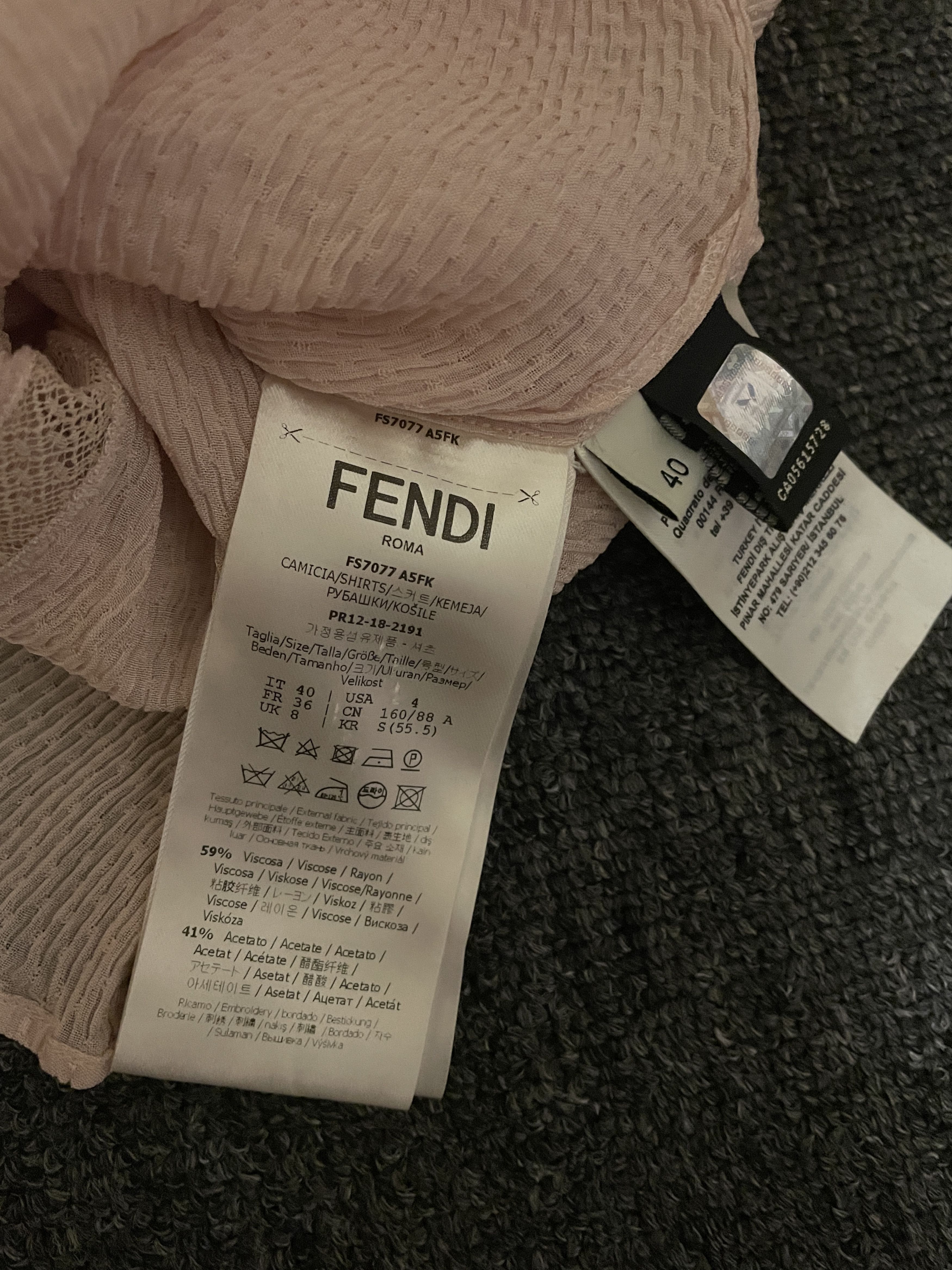 Fendi Fendi fashions Lace Top size 40/M Size M / US 6-8 / IT 42-44 - 6 Thumbnail