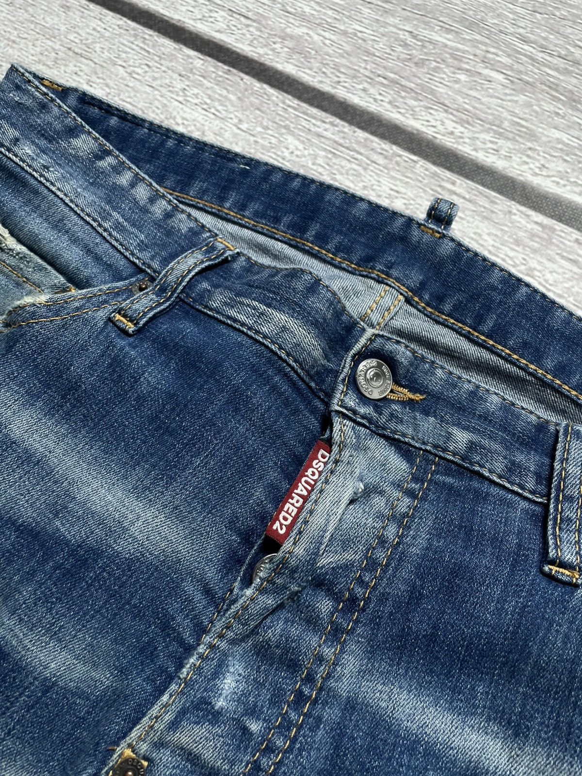 Dsquared2 Dsquared2 Distressed Slim Jeans Size US 32 / EU 48 - 5 Thumbnail