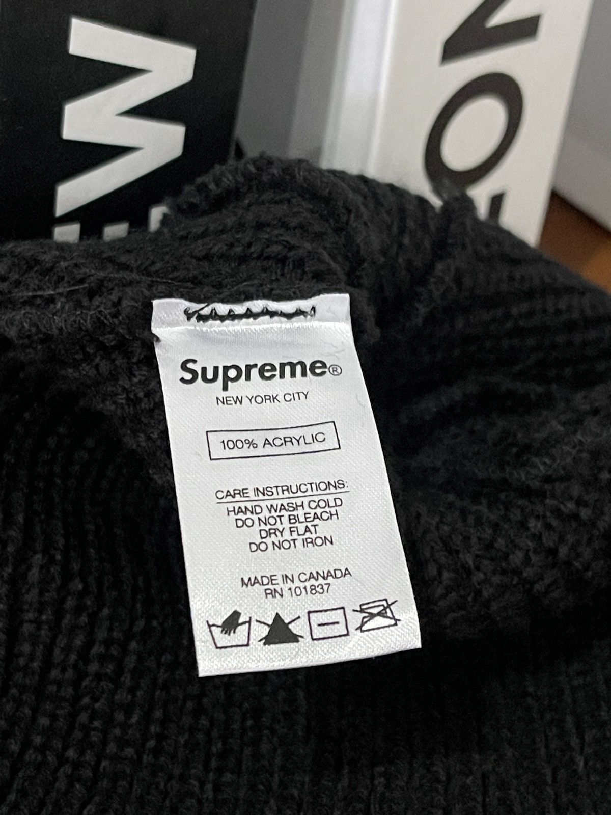 Supreme FW18 Supreme Oval Patch Beanie Size ONE SIZE - 3 Thumbnail