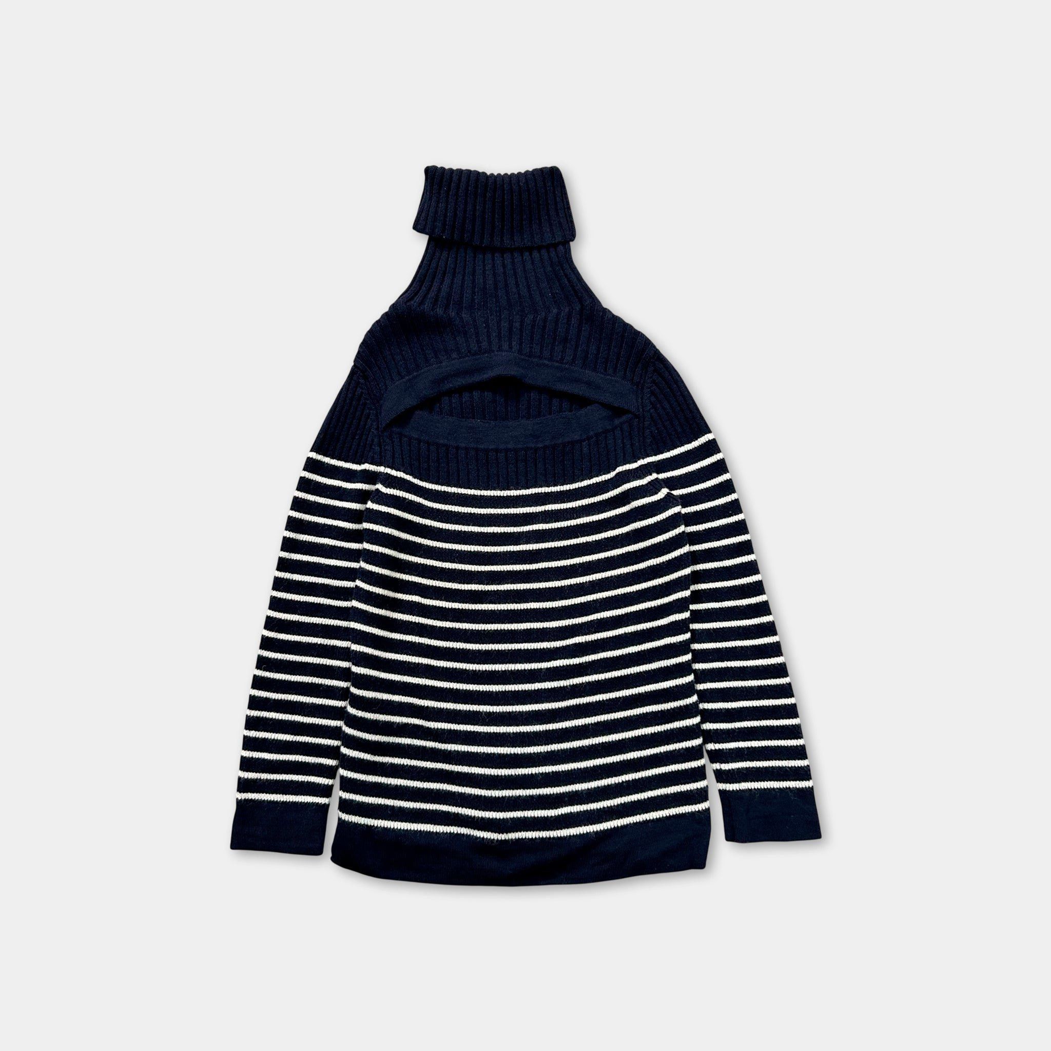 Jean Paul Gaultier Jean Paul Gaultier Classic Striped Blue Sweater Size S / US 4 / IT 40 - 1 Thumbnail