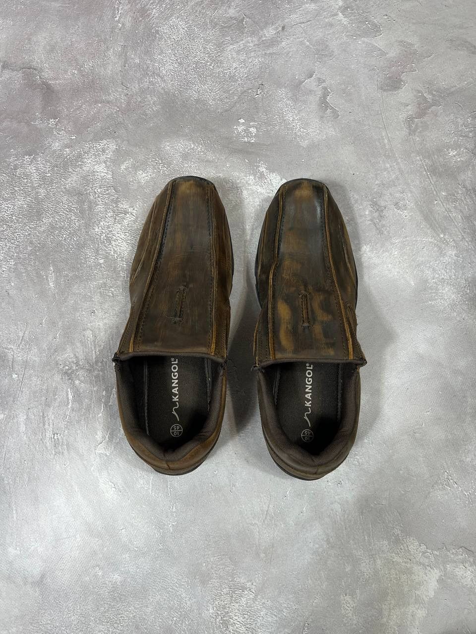 Kangol × Vintage Vintage Kangol Brown Distressed Shoes Size US 11.5 / EU 44-45 - 6 Thumbnail