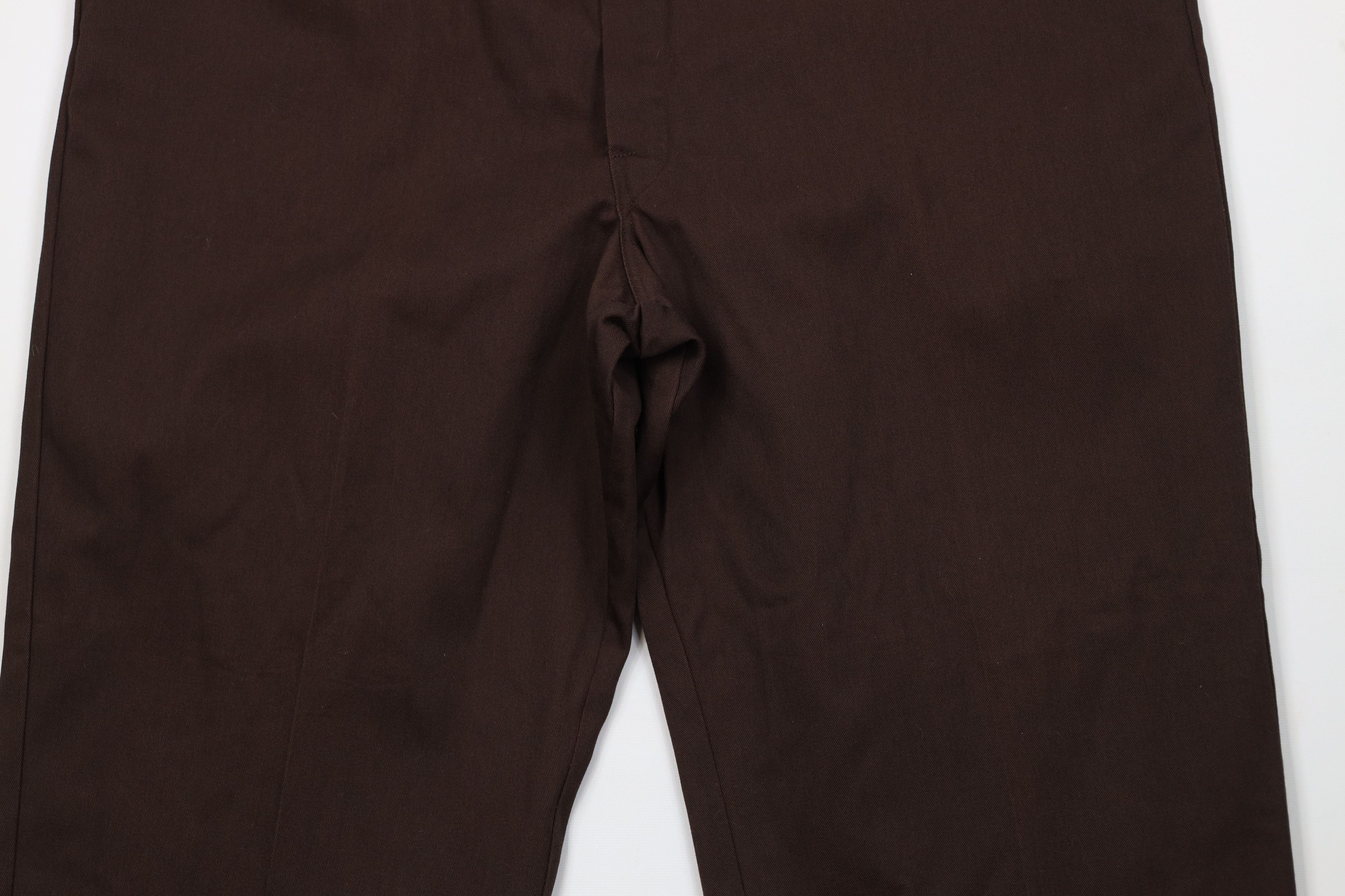 Dickies Vintage 90s Dickies Wide Leg Dungaree Pants Brown USA Size US 44 / EU 60 - 3 Thumbnail