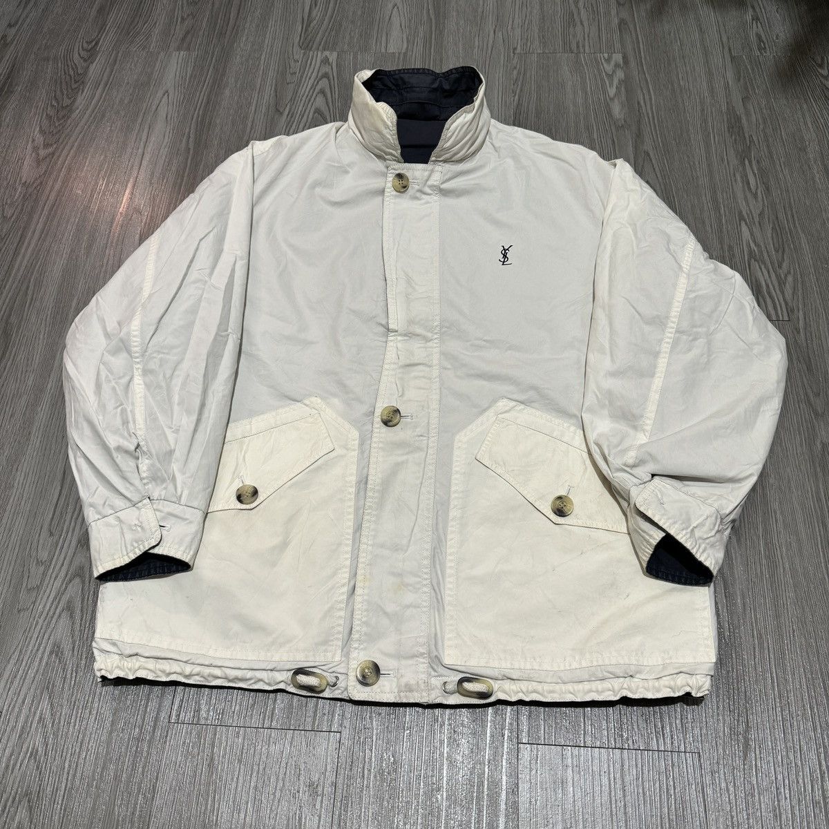 Saint Laurent Paris × Yves Saint Laurent Yves Saint Laurent Two Tone Reversible Parka Jacket Size US M / EU 48-50 / 2 - 10 Thumbnail