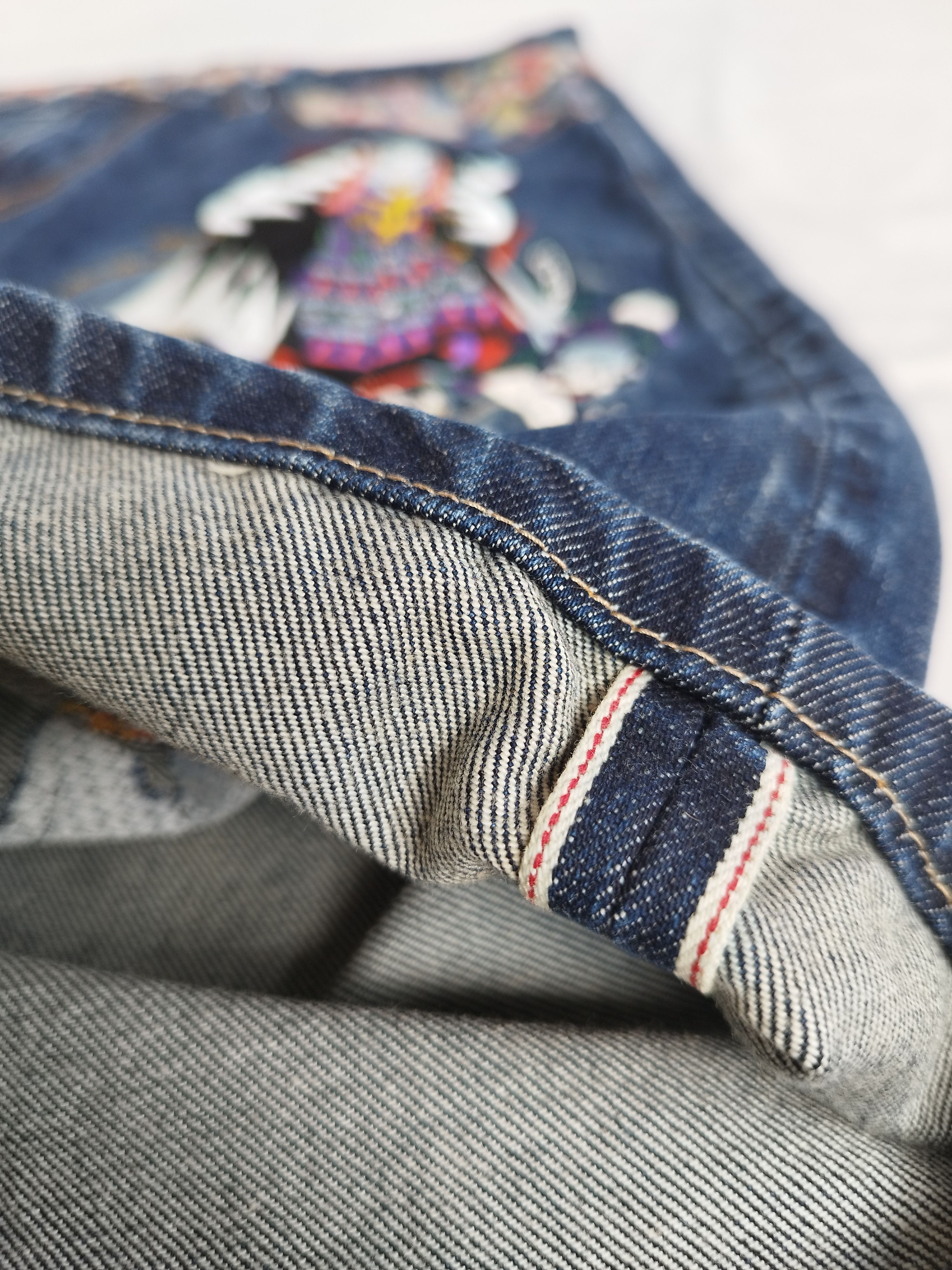 Japanese Brand Japanese Designed Yu-Raku-Cho & Rakusho Selvedge Baggy jeans Size US 33 - 5 Thumbnail
