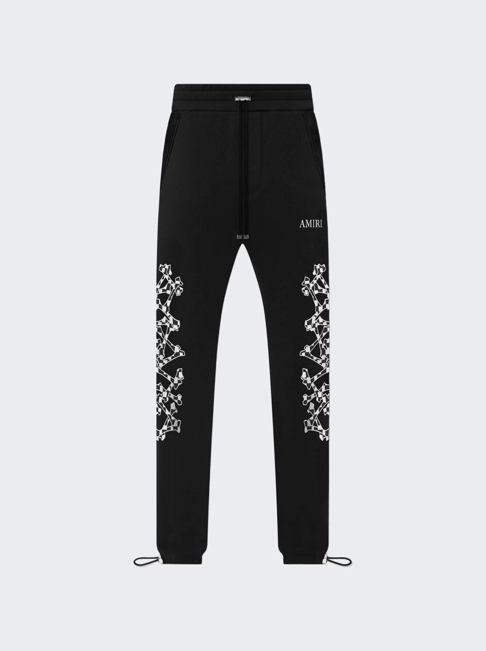 Amiri o1gr1nt0924 Checkered Bones Sweatpant in Black Size US 36 / EU 52 - 1 Thumbnail