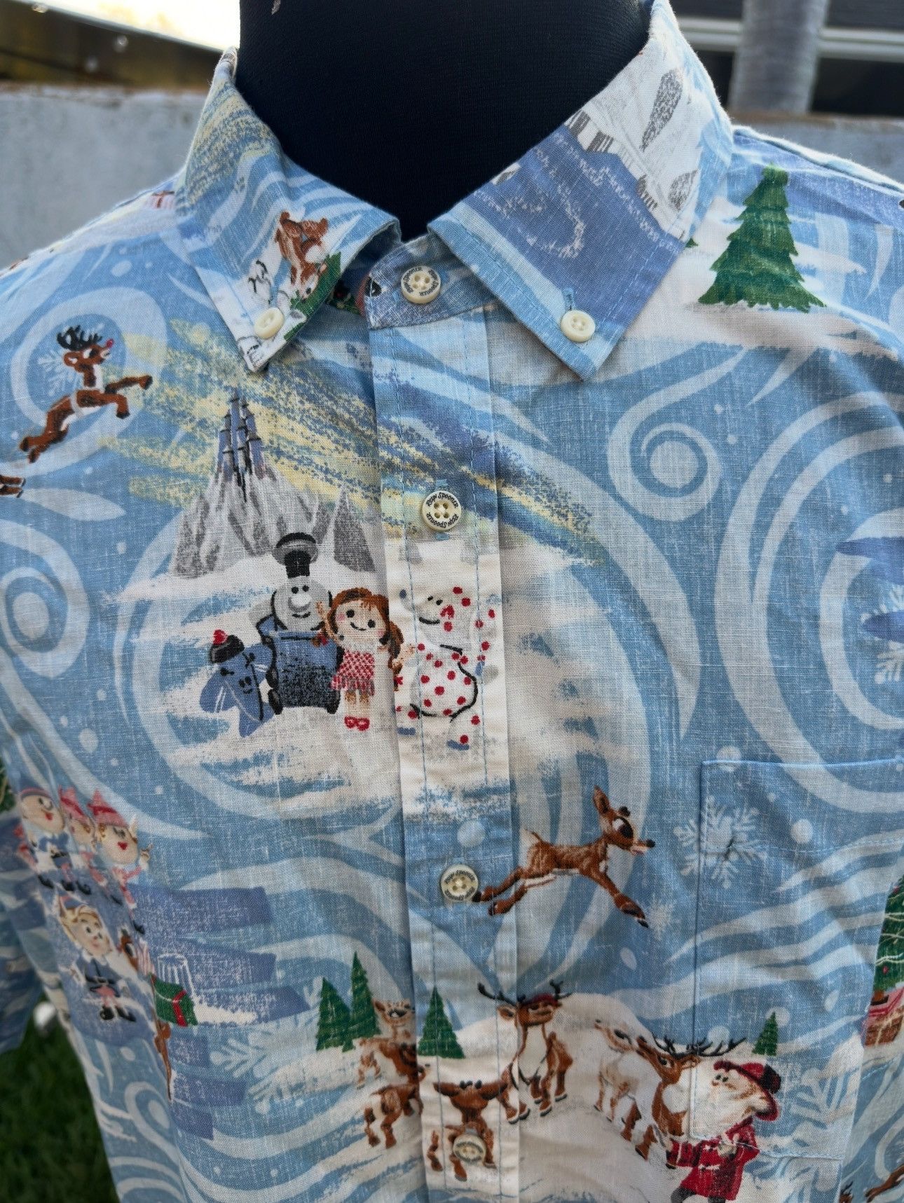 Reyn Spooner New Reyn Spooner Men's XXL "Rudolph The Red Nose Reindeer" Size US XXL / EU 58 / 5 - 3 Thumbnail
