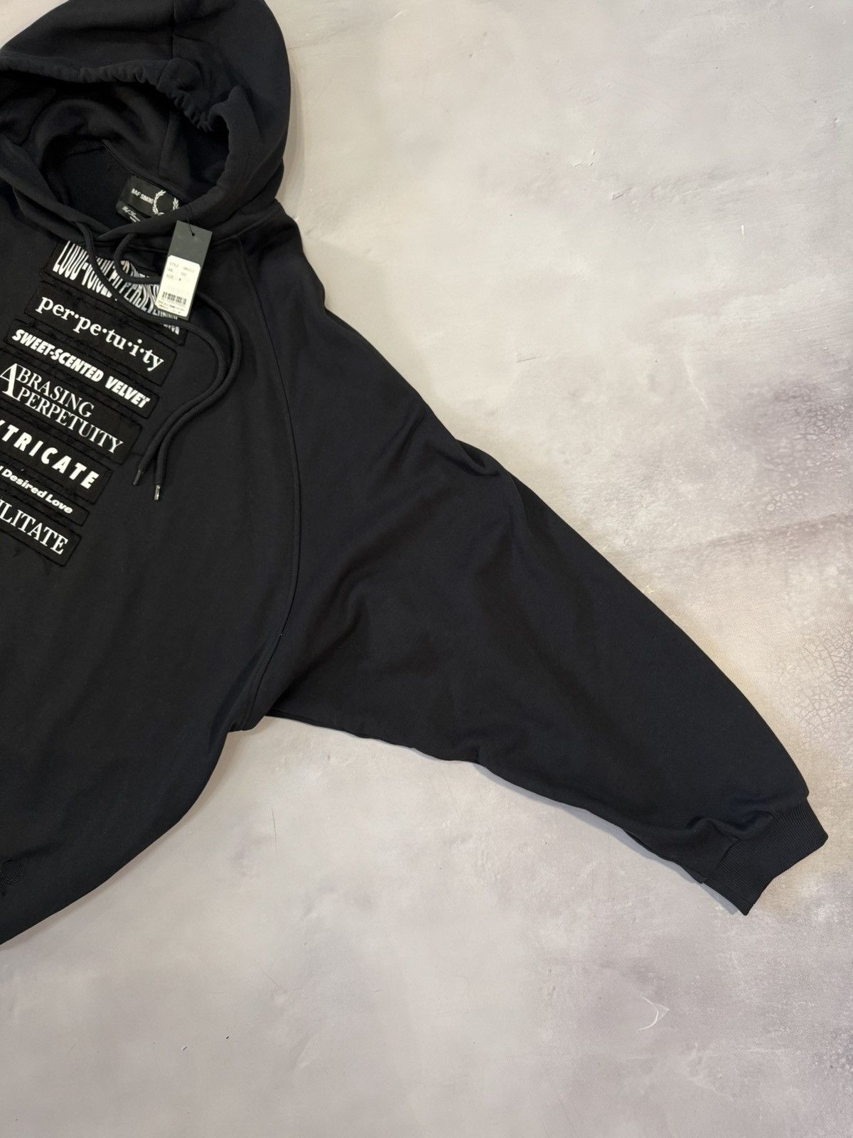 Raf Simons Fw23 Raf Simons x Fred Perry Slogan Patches Hoodie Size US XL / EU 56 / 4 - 5 Thumbnail
