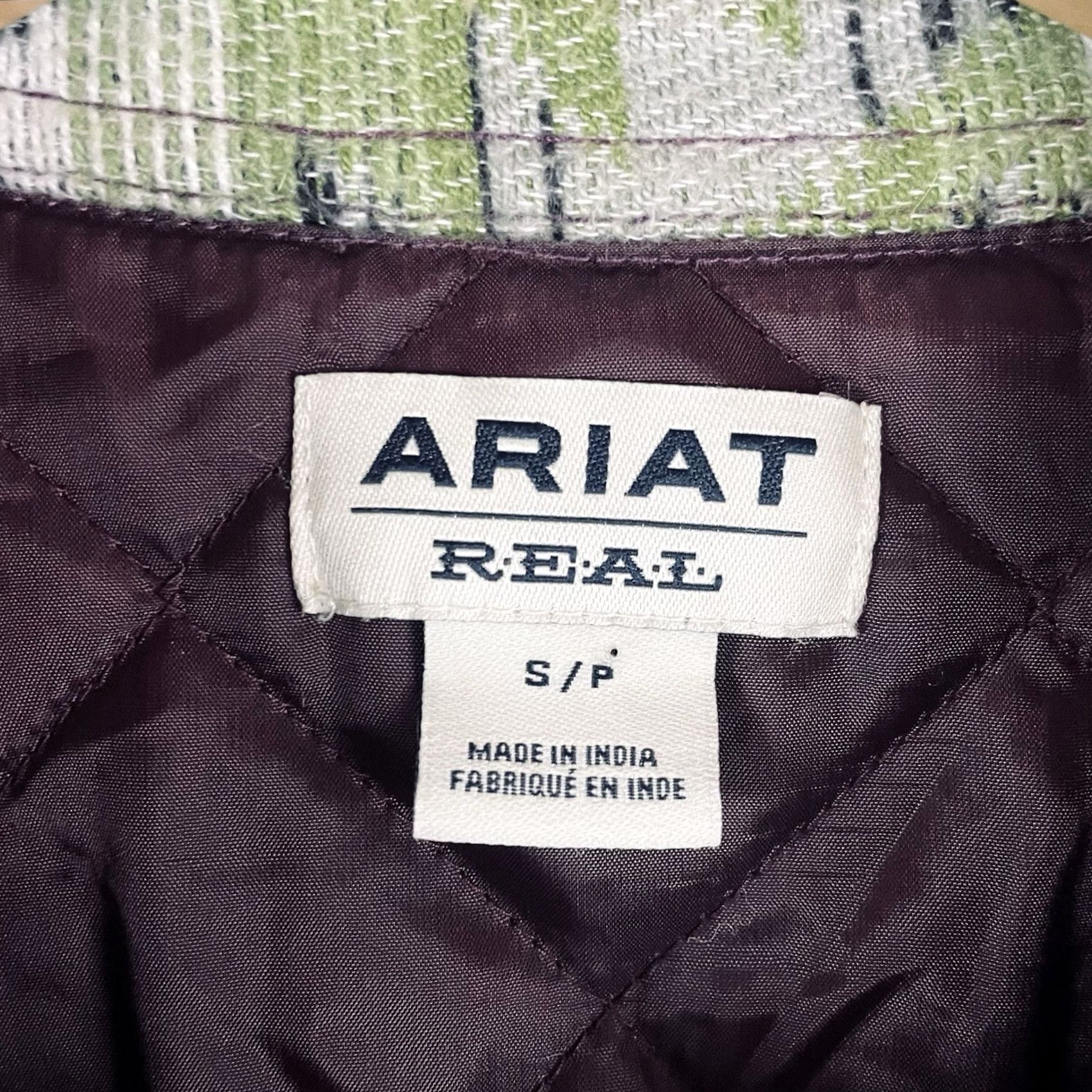 Ariat Ariat Real Equestrian Jacket Small Womens Quilted Lined Shacket Multicolor Size S / US 4 / IT 40 - 7 Thumbnail