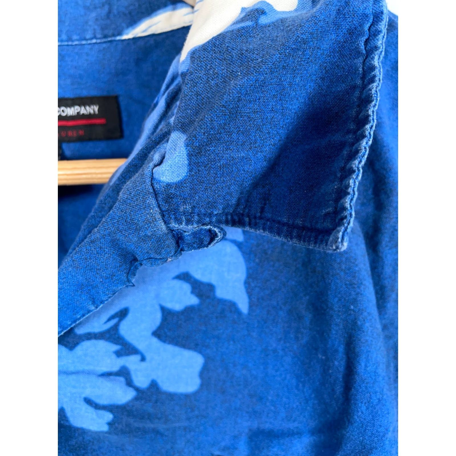 Polo Ralph Lauren Polo Jeans Loop Collar Shirt Men's 2XL Blue Floral Aloha Hawaiian Ralph Lauren Shirt Casual 90s Hipster Retro Size US XXL / EU 58 / 5 - 5 Thumbnail