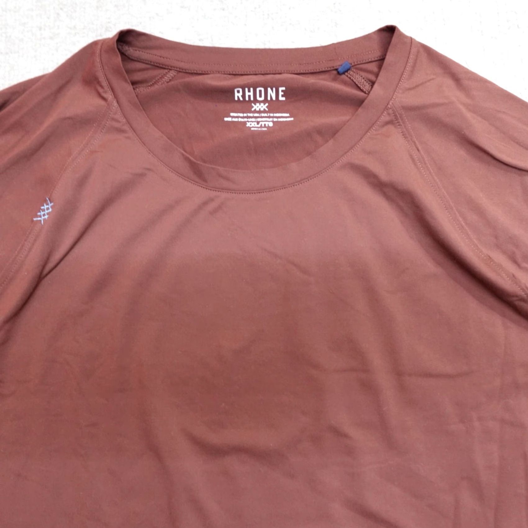 Rhone Rhone Shirt Raglan 2XL Orange Reign Long Sleeve Crew Neck Activewear Men T-Shirt 2XL Orange Raglan Sleeve Blended Fabric Regular Size Size US XXL / EU 58 / 5 - 2 Thumbnail