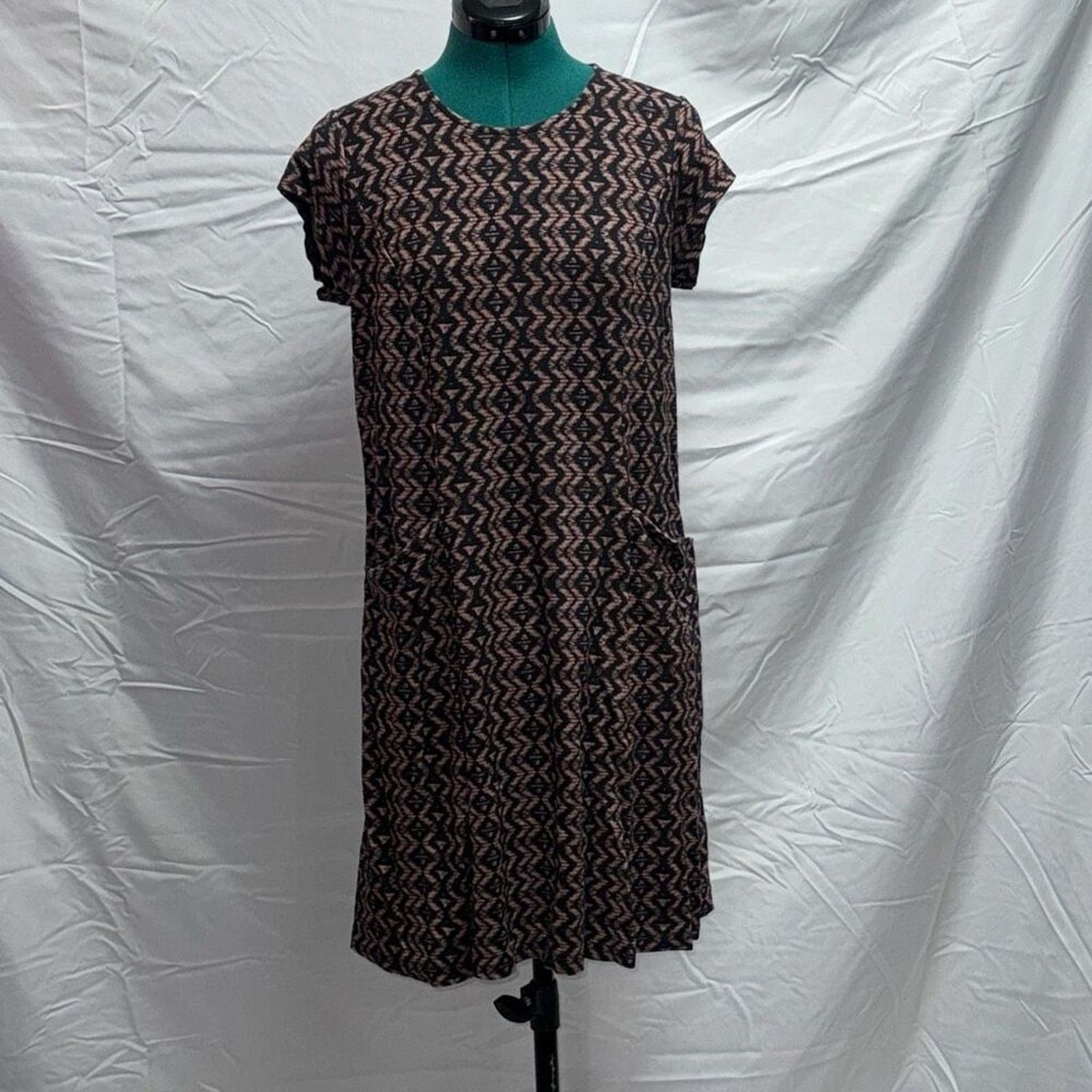 Coldwater Creek Coldwater Creek Brown and Black Print Dress | Sz PM Size M / US 6-8 / IT 42-44 - 2 Thumbnail