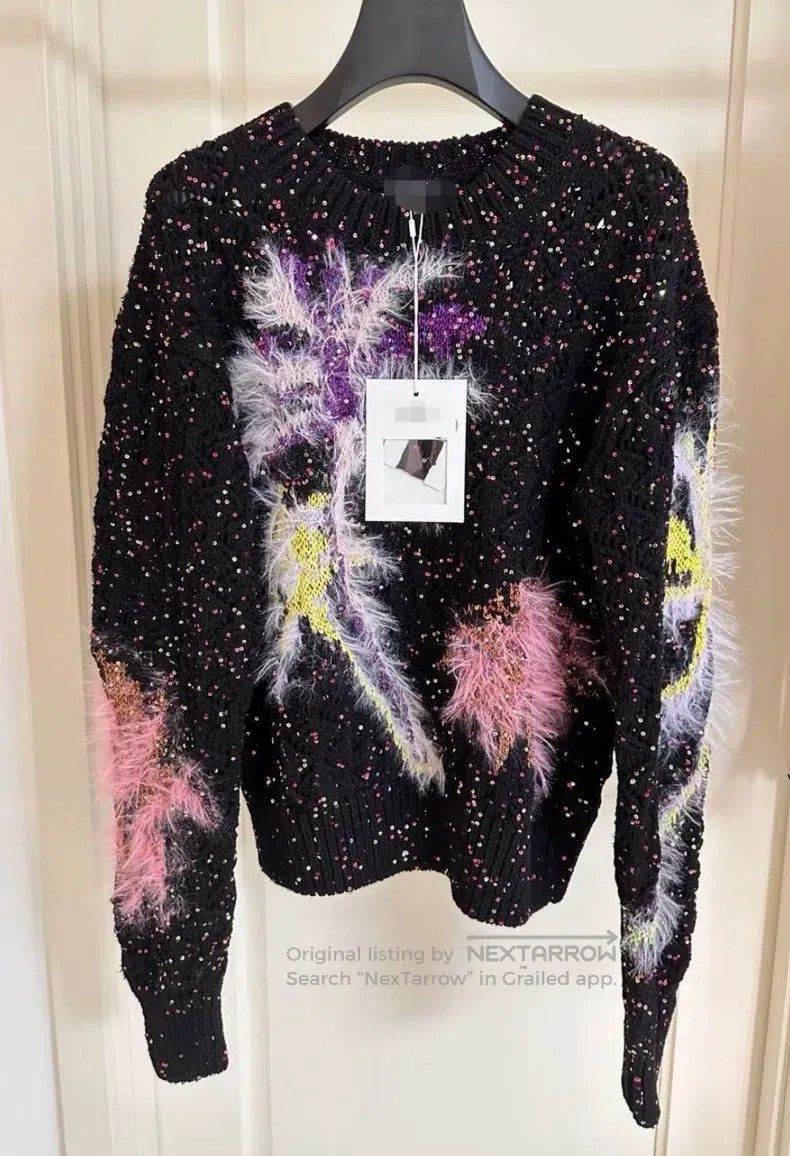 Chanel Chanel 24C feather sequin colourful sweater Size XS / US 0-2 / IT 36-38 - 1 Thumbnail