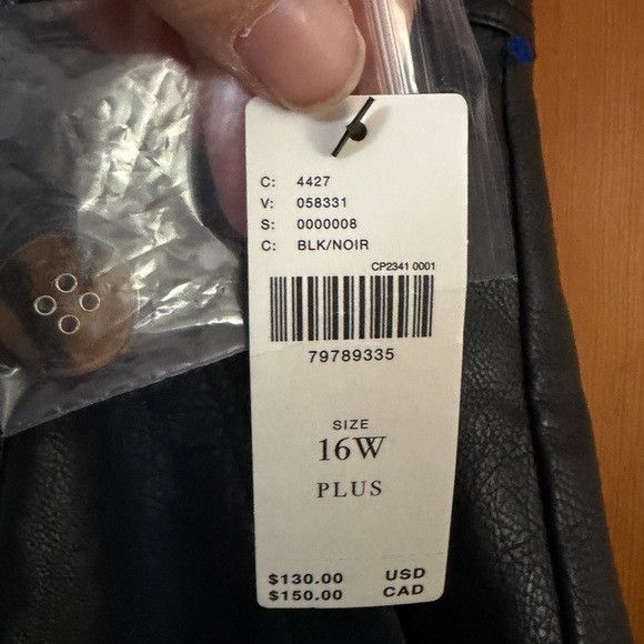 Other Anthropologie Faux Leather Utility Cargo Pants Size 16w flaw Size 38" / US 16 / IT 52 - 5 Thumbnail