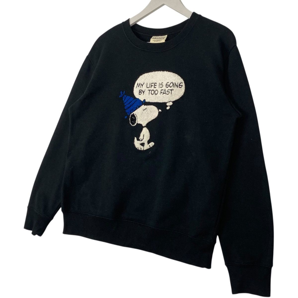 Other Vintage Peanuts Snoopy Crewneck Sweatshirt Black Size US M / EU 48-50 / 2 - 2 Thumbnail