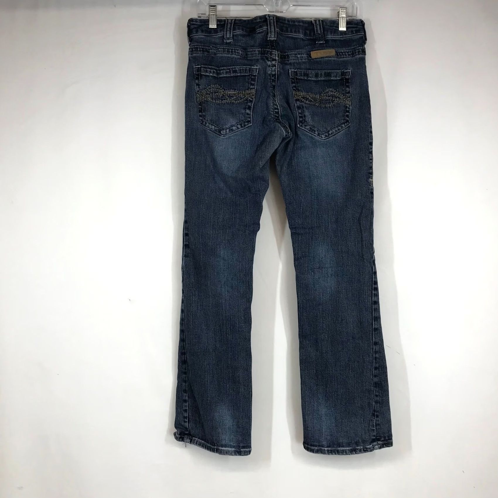CO Cowgirl Tuff Co Bootcut Jeans Dark Wash Embroidered Pockets 5-Pocket 28x31 Western Western Womens Jeans Size 27" / US 4 / IT 40 - 4 Thumbnail