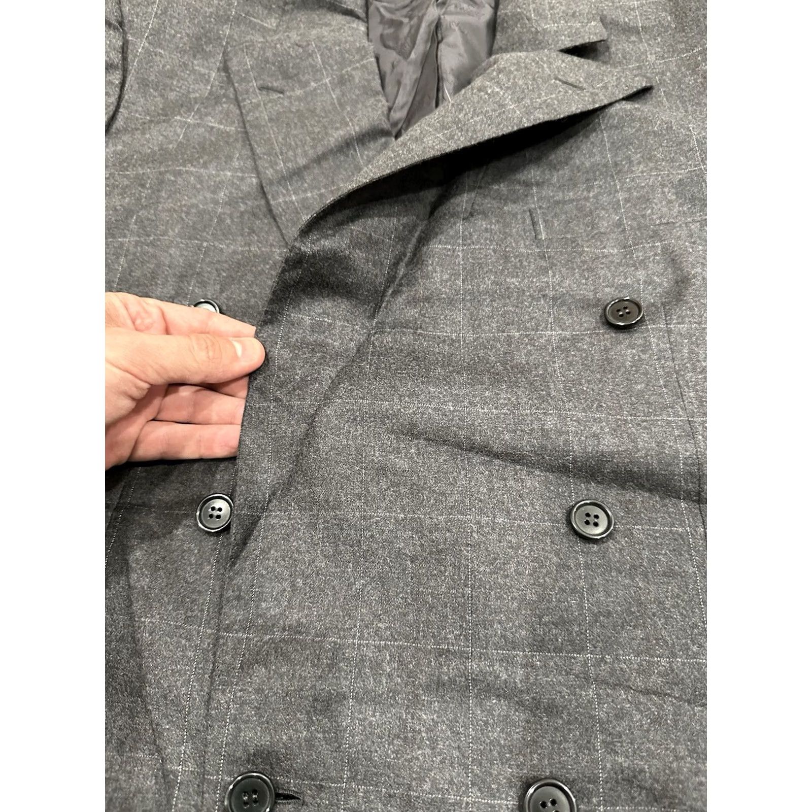 Brioni Brioni Suit Jacket Brioni Made in Italy Blue Grey Plaid Multicolor 43 Regular Men Jacket Blazer Barney's New York့် Size 46R - 5 Thumbnail