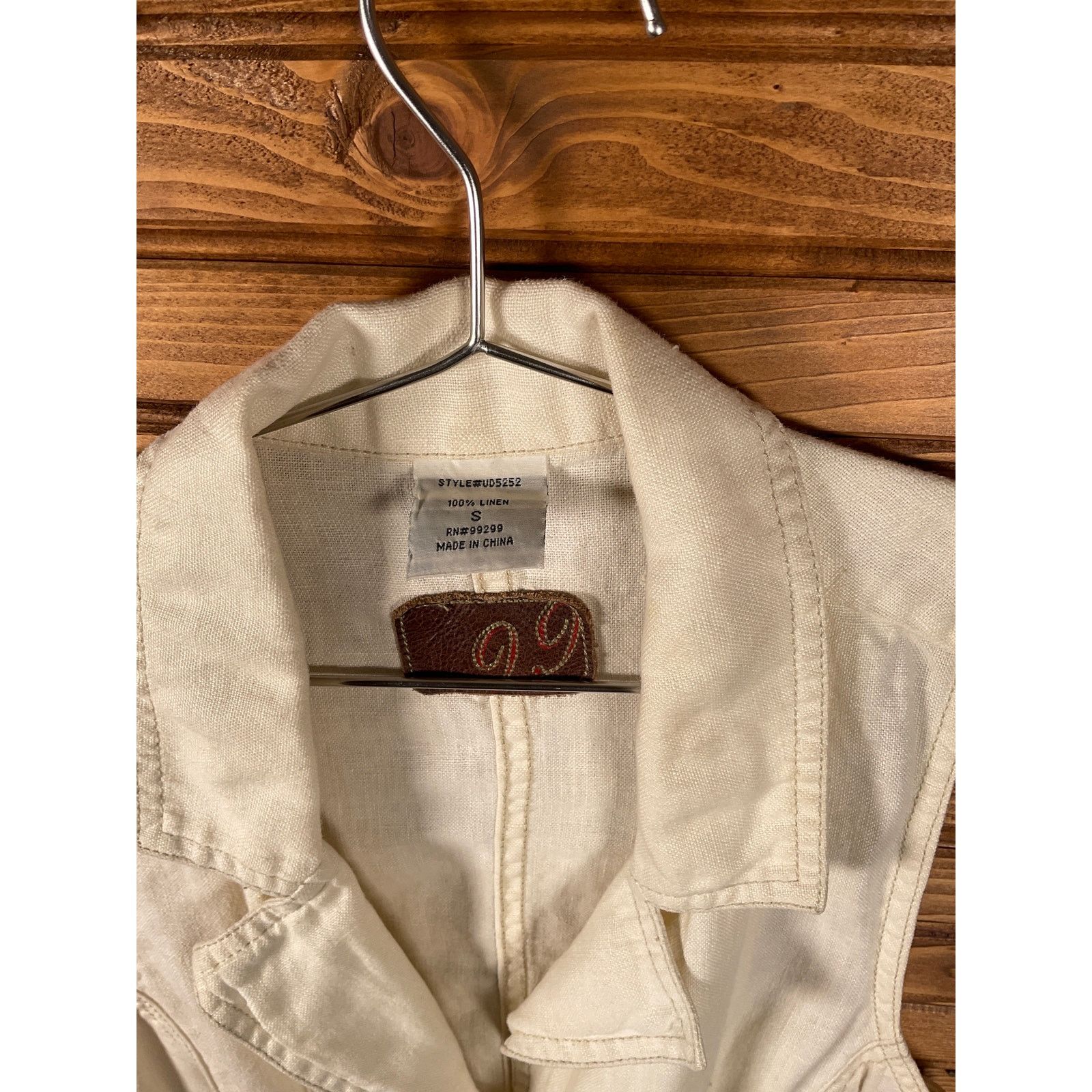 Rusty Vintage Y2K Rusty Surf Brand Linen 2 Button Vest Small Size S / US 4 / IT 40 - 7 Thumbnail