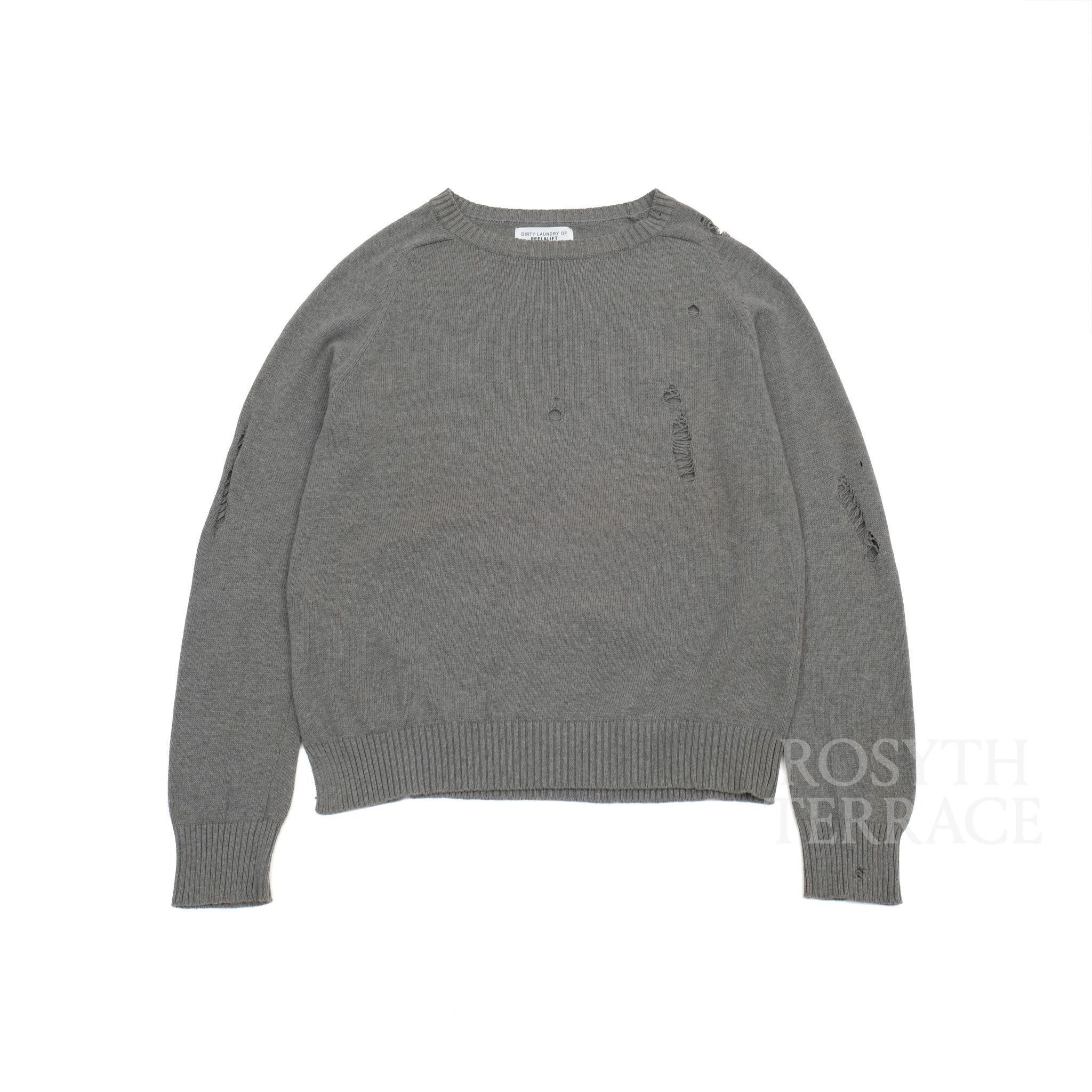 PEEL&LIFT 【PEEL & LIFT / DAMAGED JUMPER GREY / SIZE L】 Size US L / EU 52-54 / 3 - 1 Thumbnail