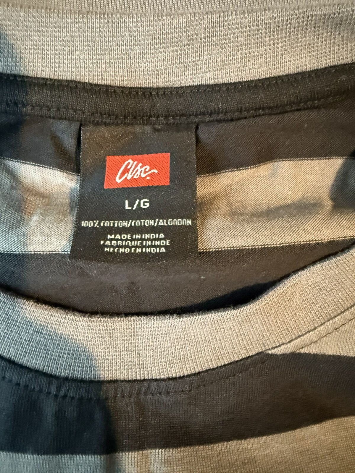 CLSC CLSC Black and gray stripped T-shirt Size US L / EU 52-54 / 3 - 2 Thumbnail