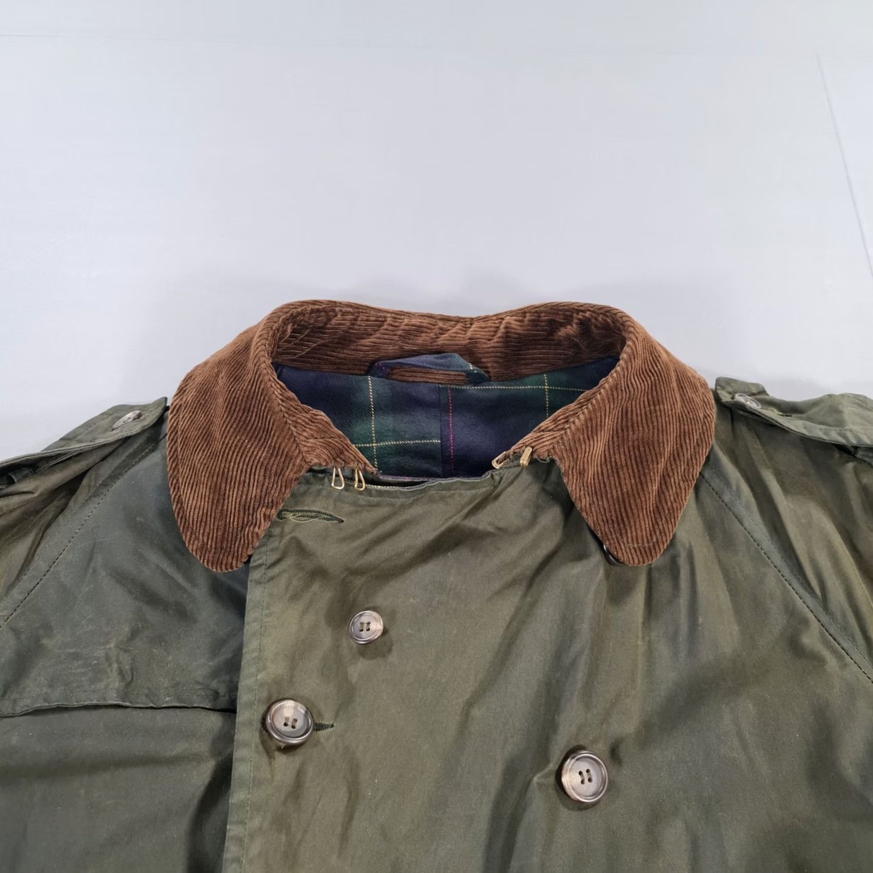 Polo Ralph Lauren Polo Ralph Lauren Mens Trench Coat - Green Medium Waxed Sportsman Hunting Tartan - Vintage Size US M / EU 48-50 / 2 - 5 Thumbnail