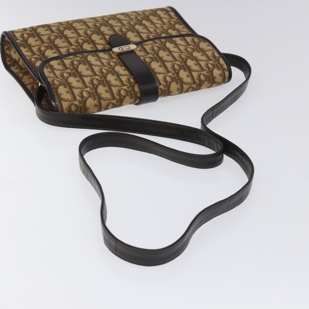 Dior DIOR Trotter Canvas Shoulder Bag Brown Size ONE SIZE - 7 Thumbnail