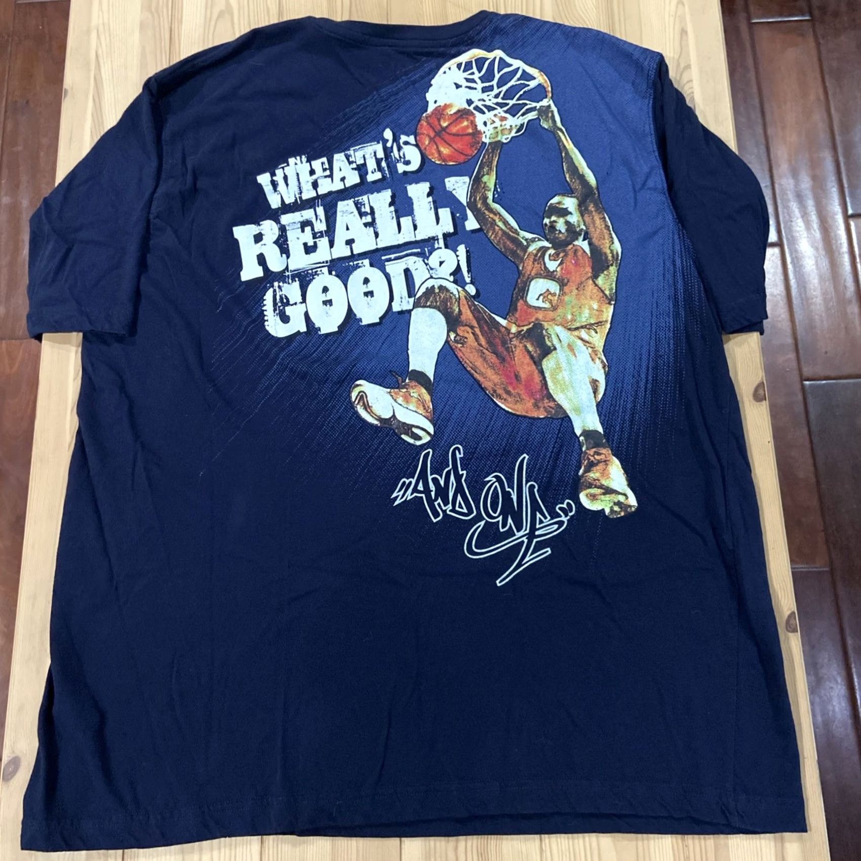 Vintage VINTAGE AND1 T-Shirt XL Blue 90s Graphic Print Crew Neck Short Sleeve Mens Size US XL / EU 56 / 4 - 7 Thumbnail