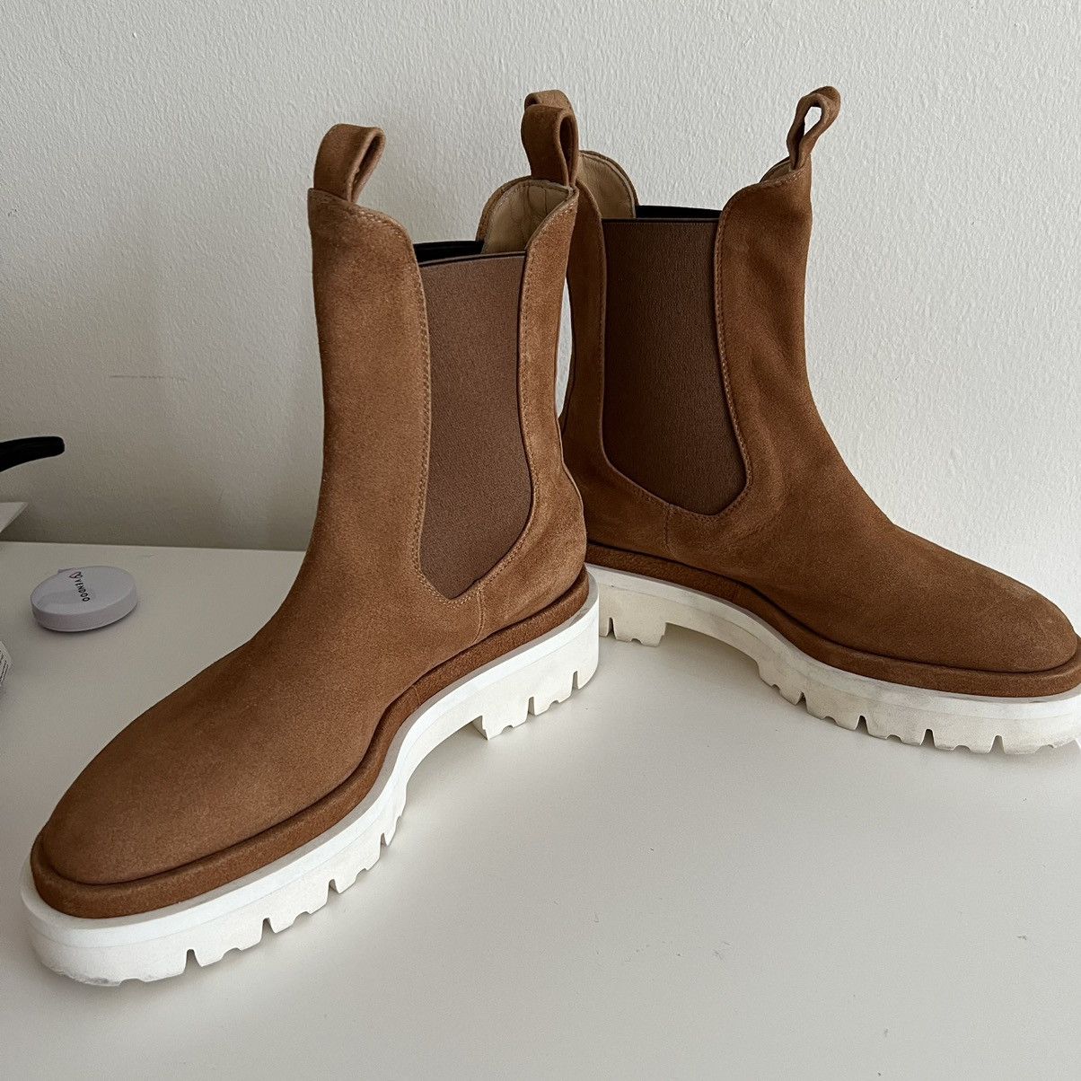 Dear Frances DEAR FRANCES tony boots brown white size 37.5 Size US 7.5 / IT 37.5 - 7 Thumbnail