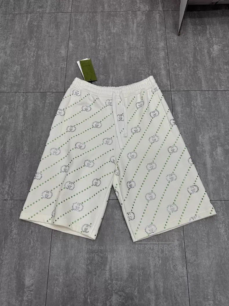 Gucci Gucci Size XS Wool blend embroidered shorts Size 42" / US 20 - 1 Thumbnail