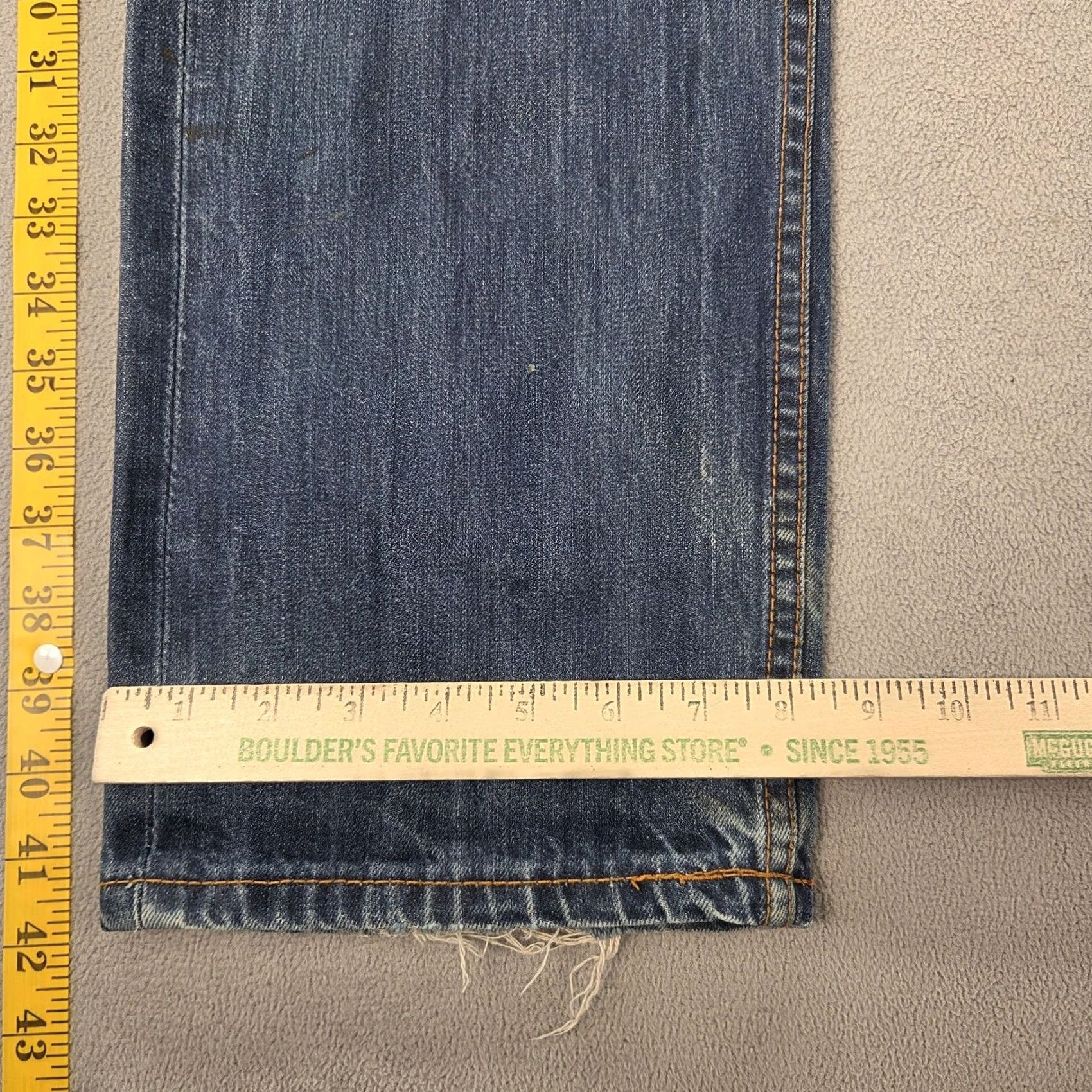 Levi's VTG Levi's Selvedge Jeans Mens Fenom Fragment Straight Thrashed Paint 28x30 Blue Denim Distressed Pockets 70s 80s Mens Size US 28 / EU 44 - 5 Thumbnail
