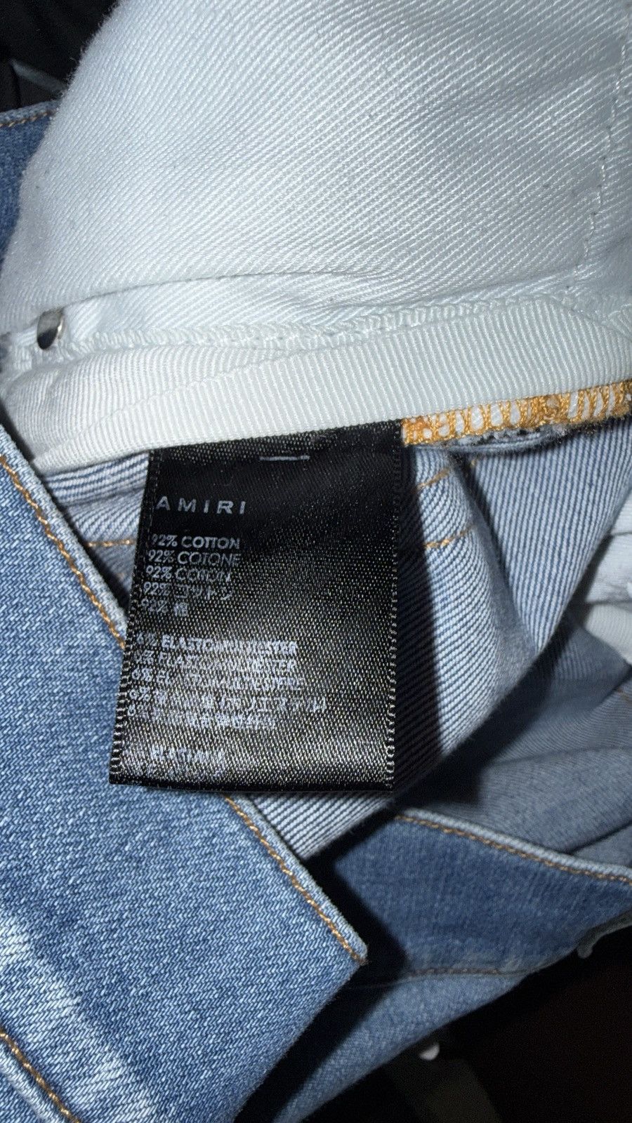Amiri Amiri Mx1 Blue patch denim jeans Size US 32 / EU 48 - 6 Thumbnail