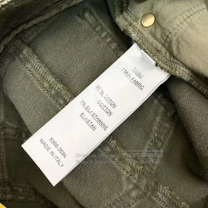 Balmain Balmain Khaki Green Cotton Casual Pants . Size 28" / US 6 / IT 42 - 5 Thumbnail
