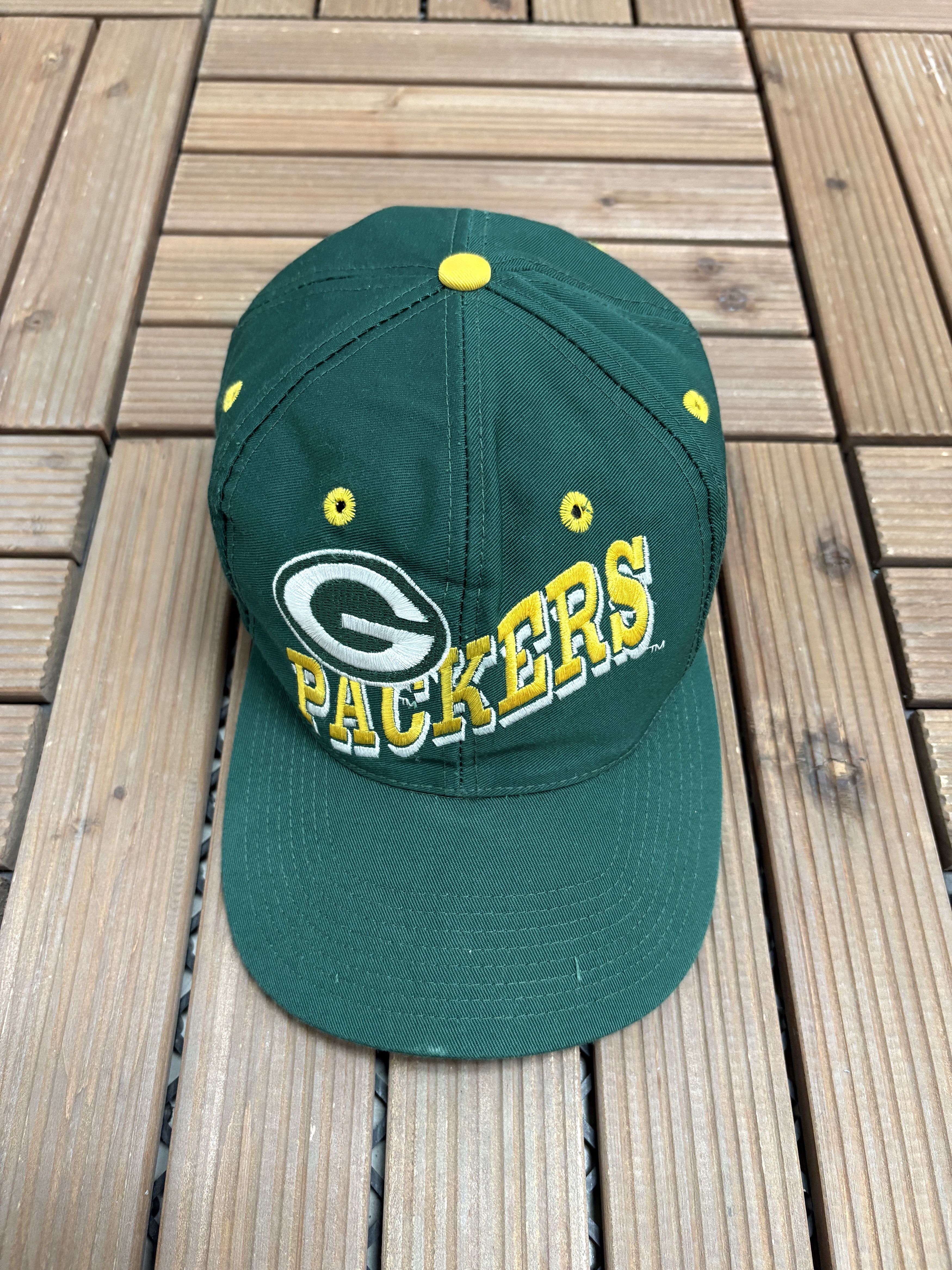 Vintage Green Bay Packers Embroidered Vintage Snap Back Hat Cap Size ONE SIZE - 2 Thumbnail