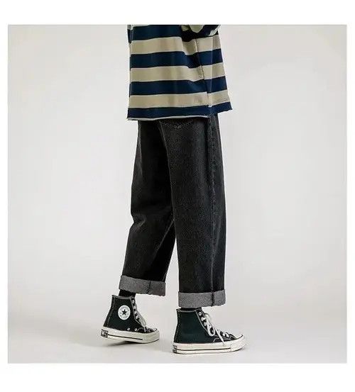 Japanese Brand × Jean Black Color Straight-leg Denim Pant Size US 29 - 3 Thumbnail