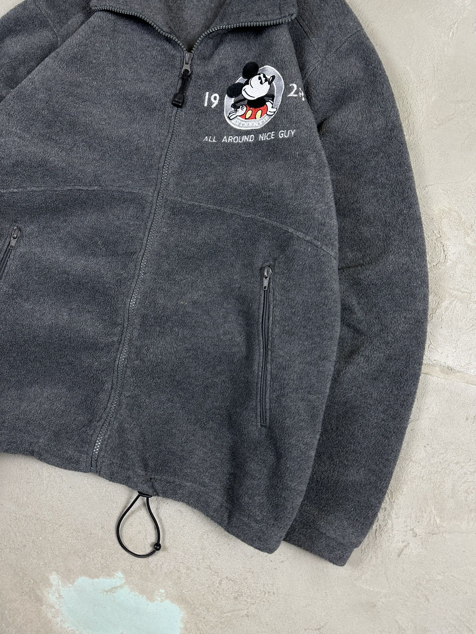 Disney 90s Vintage Disney Mickey Mouse Zip Sherpa Fleece Size US L / EU 52-54 / 3 - 4 Thumbnail