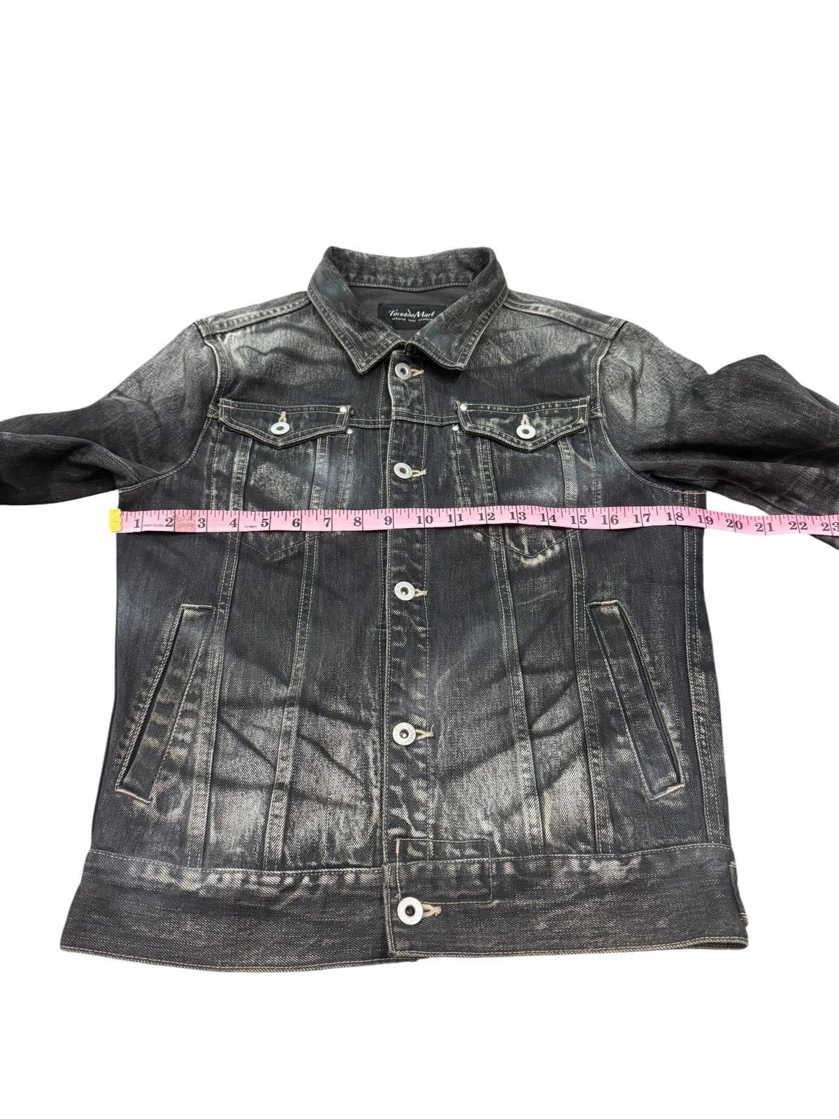 Tornado Mart RARE TORNADO MART DARK SHADOW ZEBRA DENIM JACKET Size US M / EU 48-50 / 2 - 11 Thumbnail