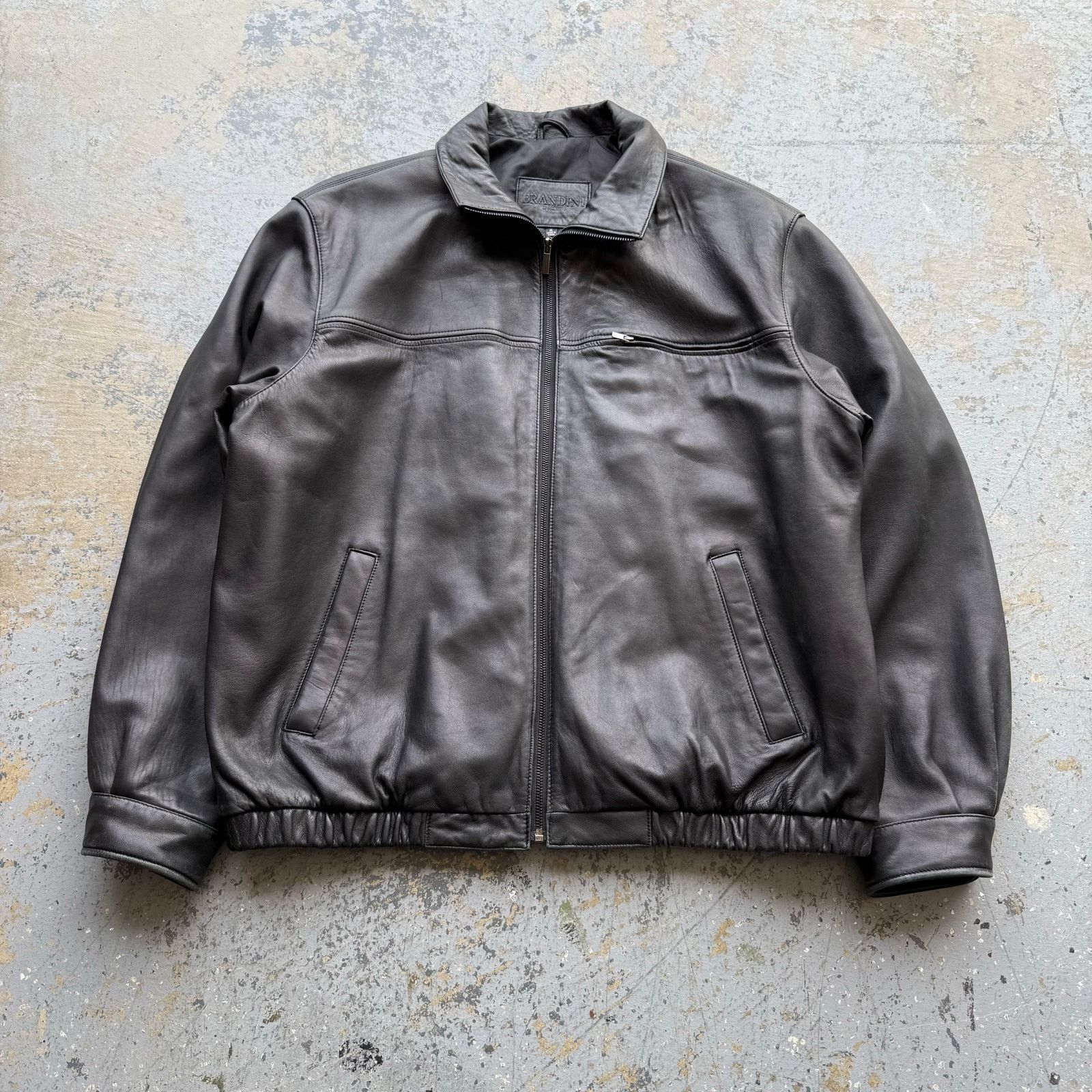 Vintage Vintage Brandini Lambskin Leather Jacket XL Size US XL / EU 56 / 4 - 1 Thumbnail